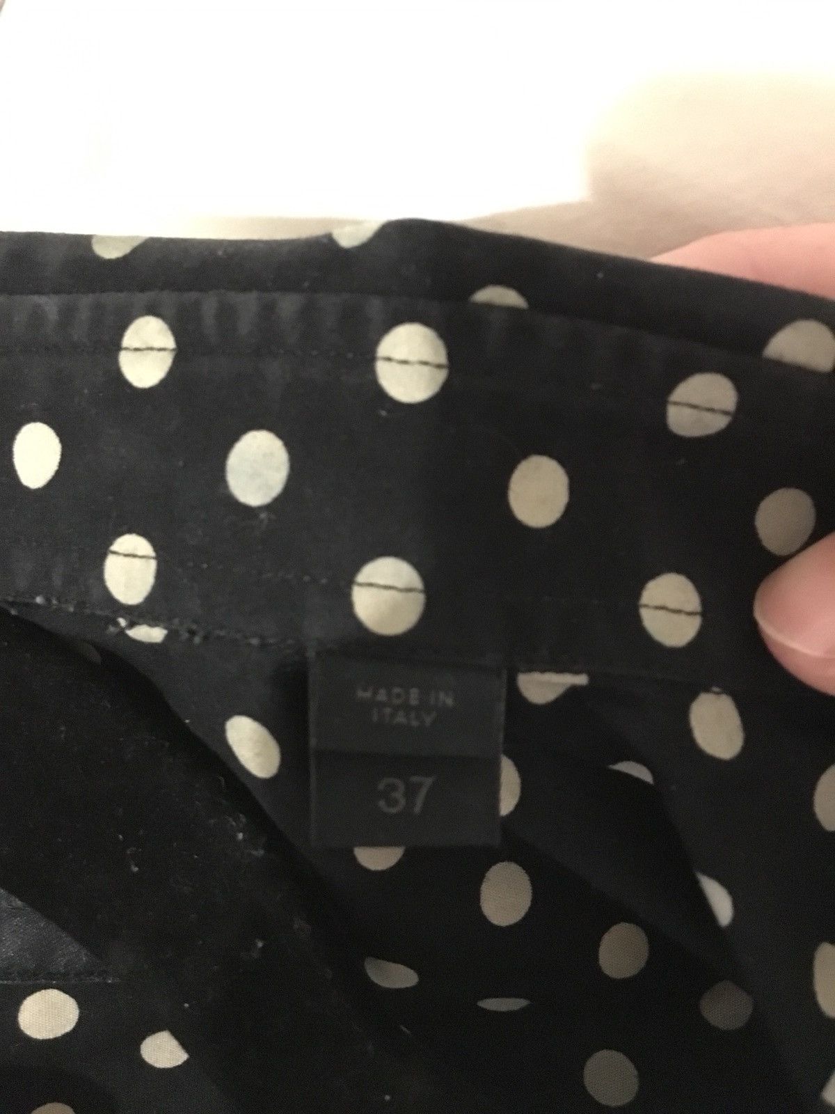Burberry Prorsum Black White Polka Dot sz 37 cotton saint laurent celine Size US S / EU 44-46 / 1 - 6 Thumbnail
