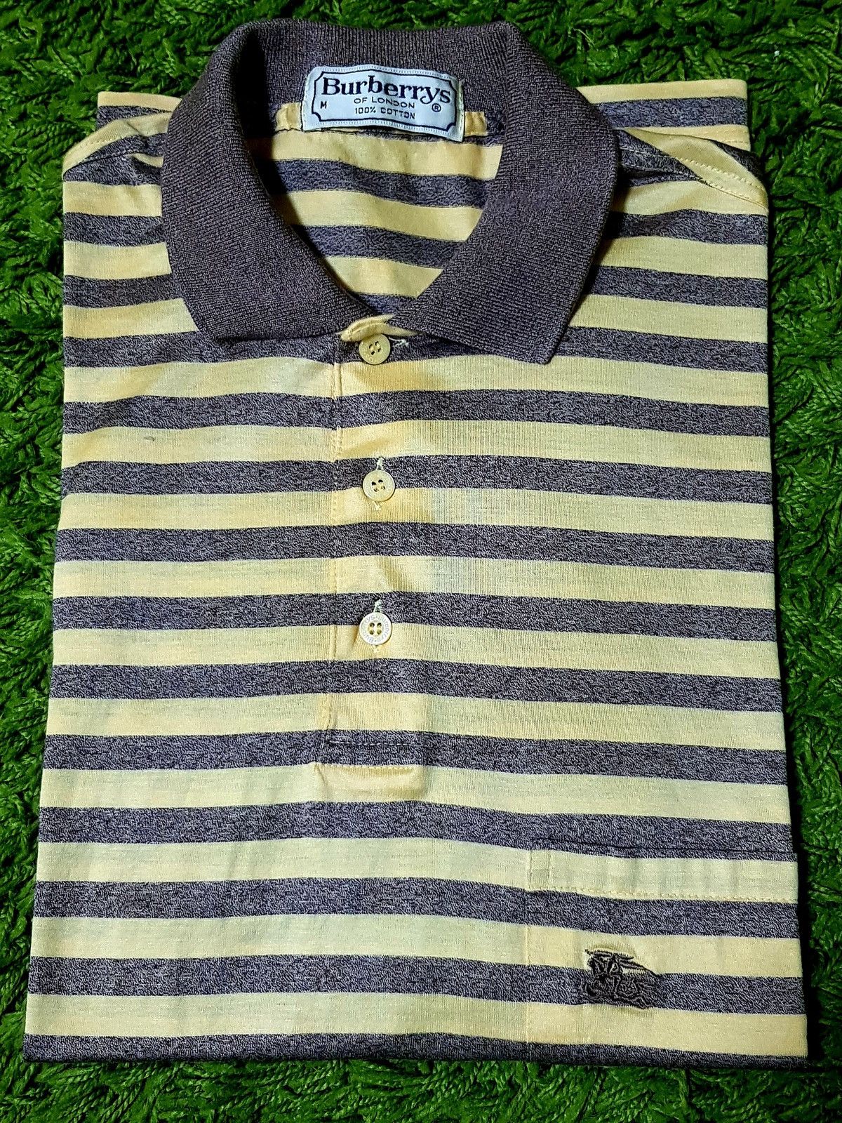 Burberry × Vintage Vintage Burberry Polos Stripe Really Nice Size US M / EU 48-50 / 2 - 2 Thumbnail