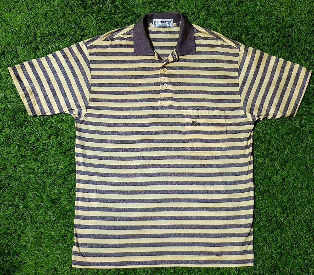 Burberry × Vintage Vintage Burberry Polos Stripe Really Nice Size US M / EU 48-50 / 2 - 1 Thumbnail