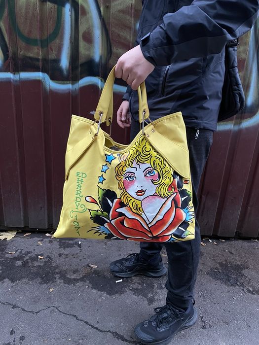 Vintage Mens Vintage Ed Hardy bag by Christian Audigier Japanese