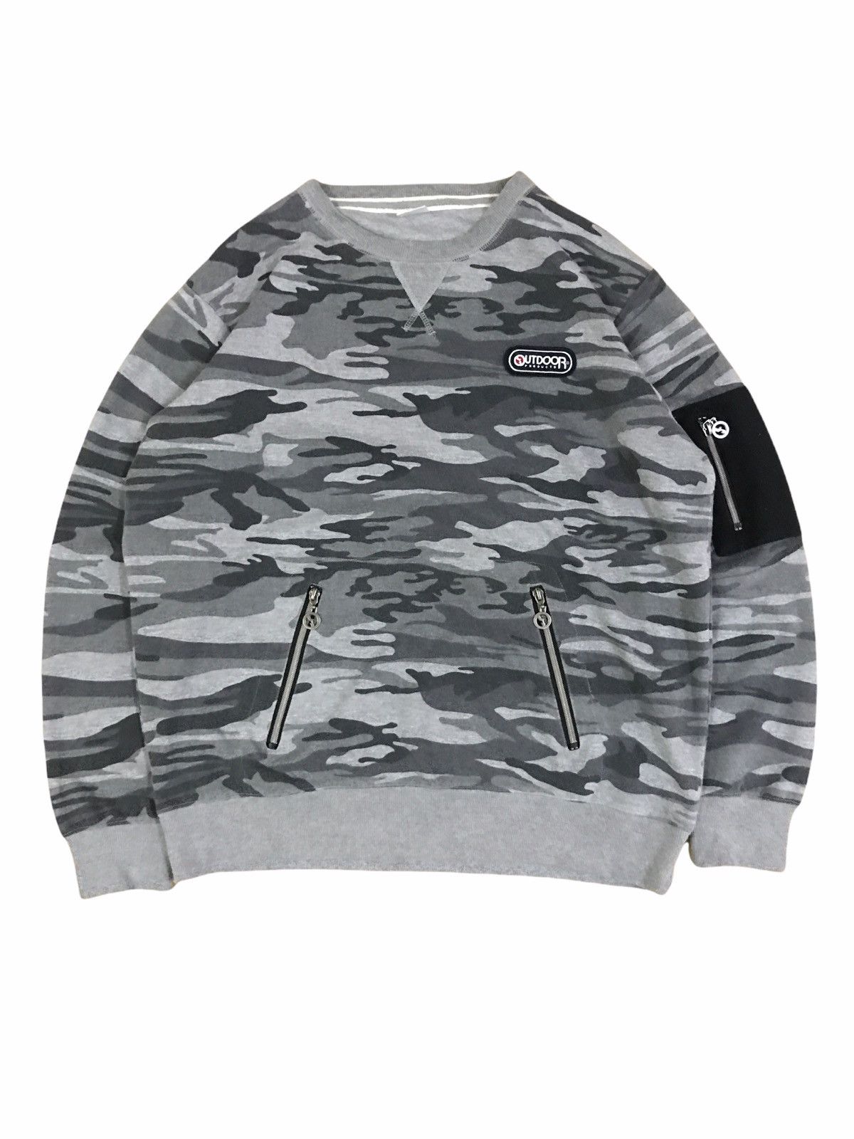 Outdoor Products Camouflage MA-1 Style Bomber Sweater