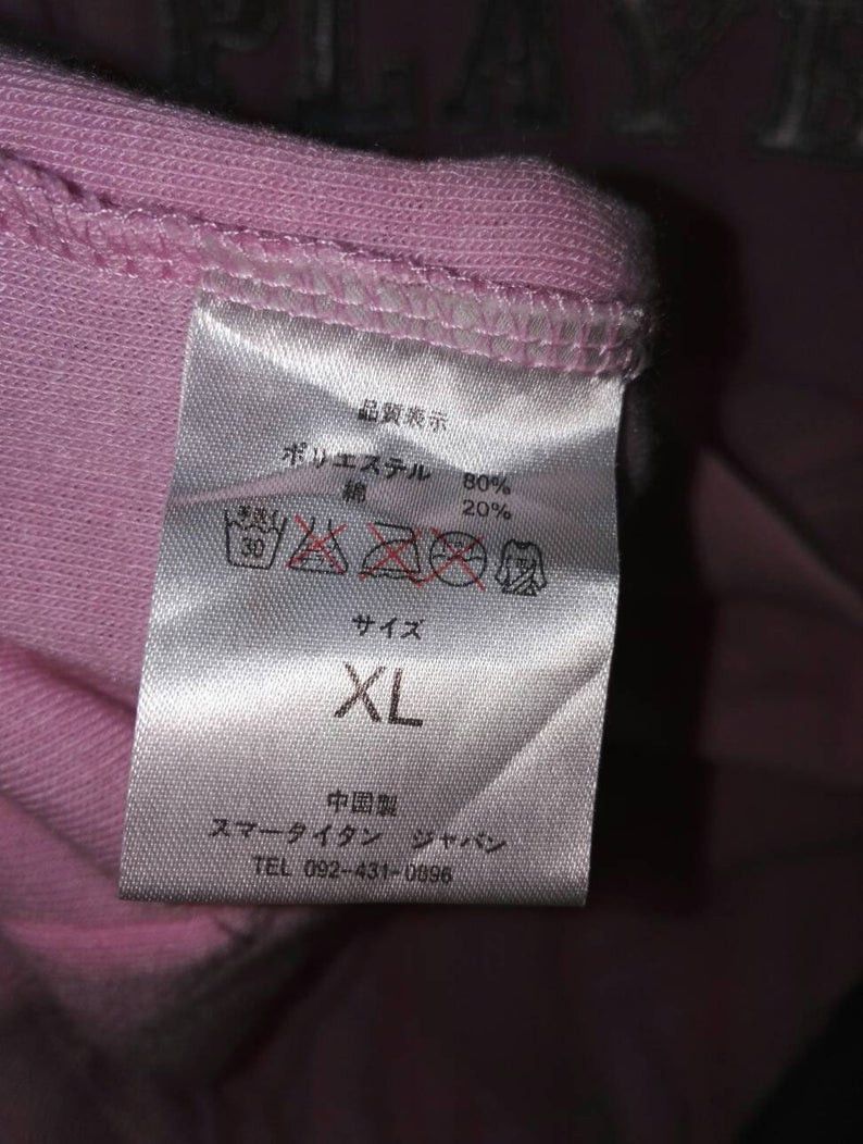 Playboy Playboy Embroidered Big Logo Short Sleeve Fleece Hoodie Size XL / US 12-14 / IT 48-50 - 4 Thumbnail