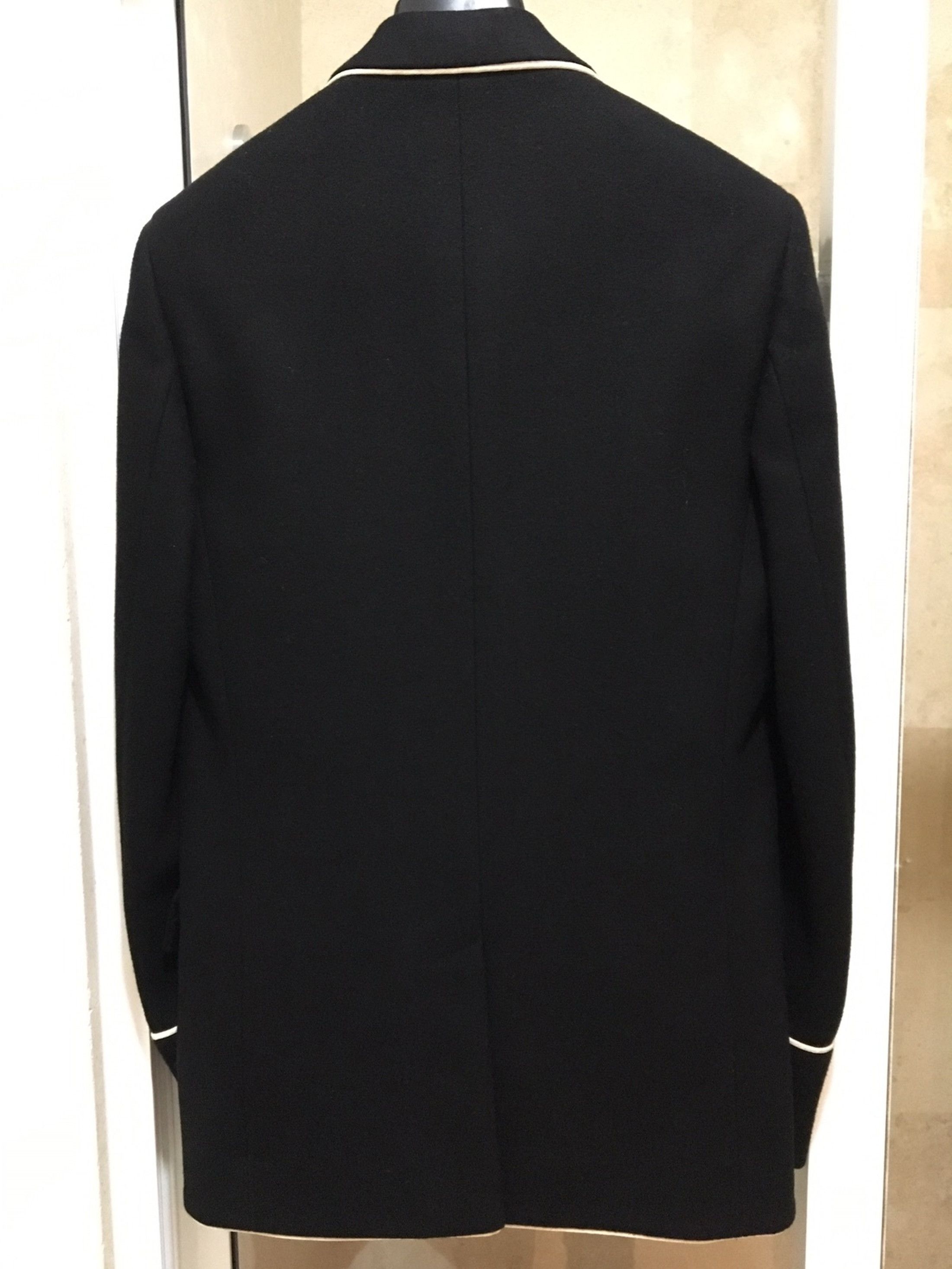 Dior × Hedi Slimane FW06 Dior Homme Black Tuxedo White Piping saint laurent Size 44R - 9 Thumbnail
