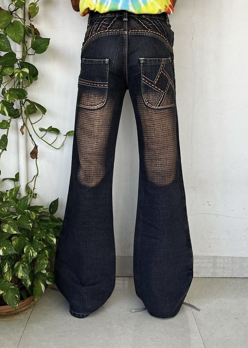 Japanese Brand Vintage Japanese denim flare jeans. Size 30" / US 8 / IT 44 - 3 Thumbnail