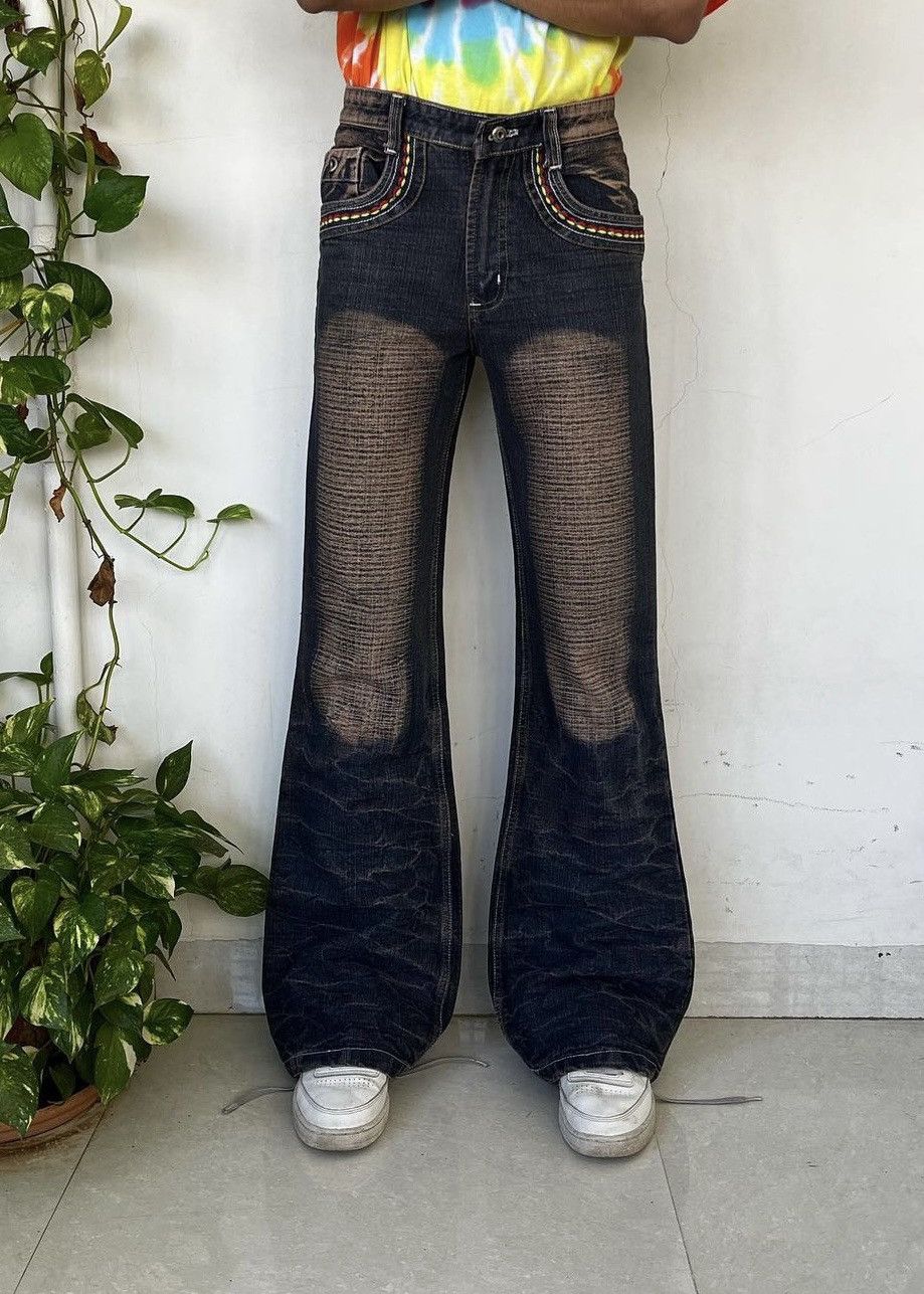 Japanese Brand Vintage Japanese denim flare jeans. Size 30" / US 8 / IT 44 - 1 Thumbnail