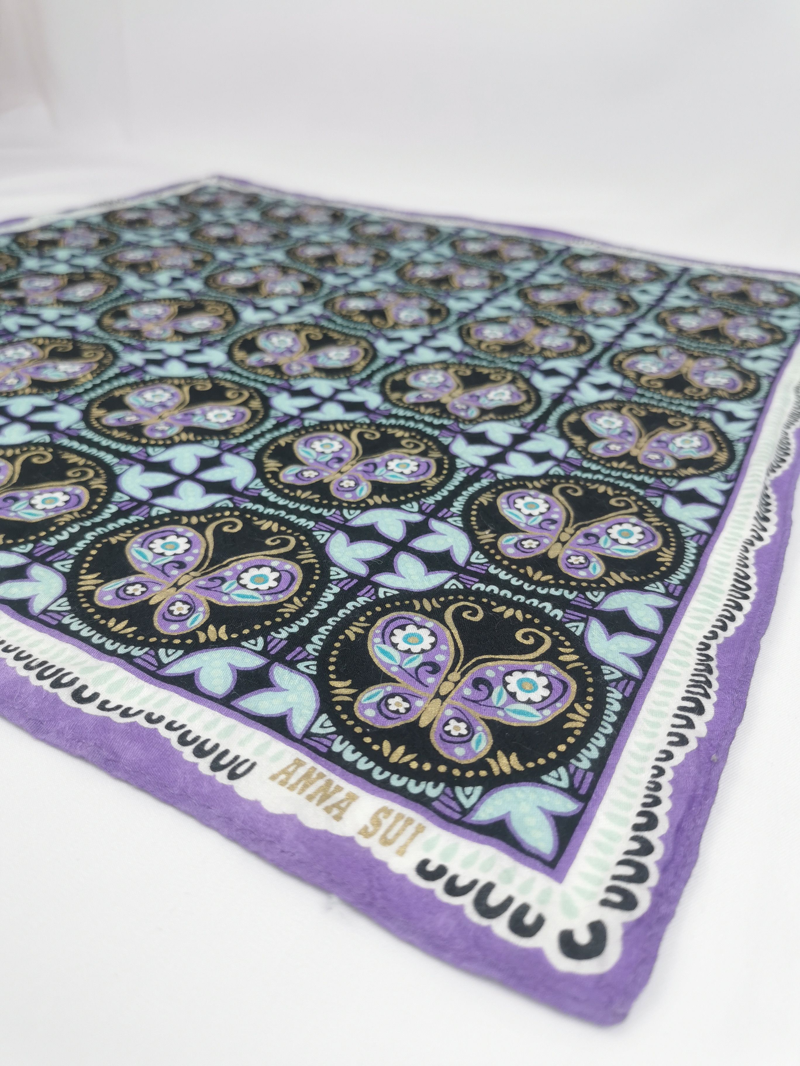 Vintage Anna sui handkerchief / bandana / neckerchief Size ONE SIZE - 4 Thumbnail