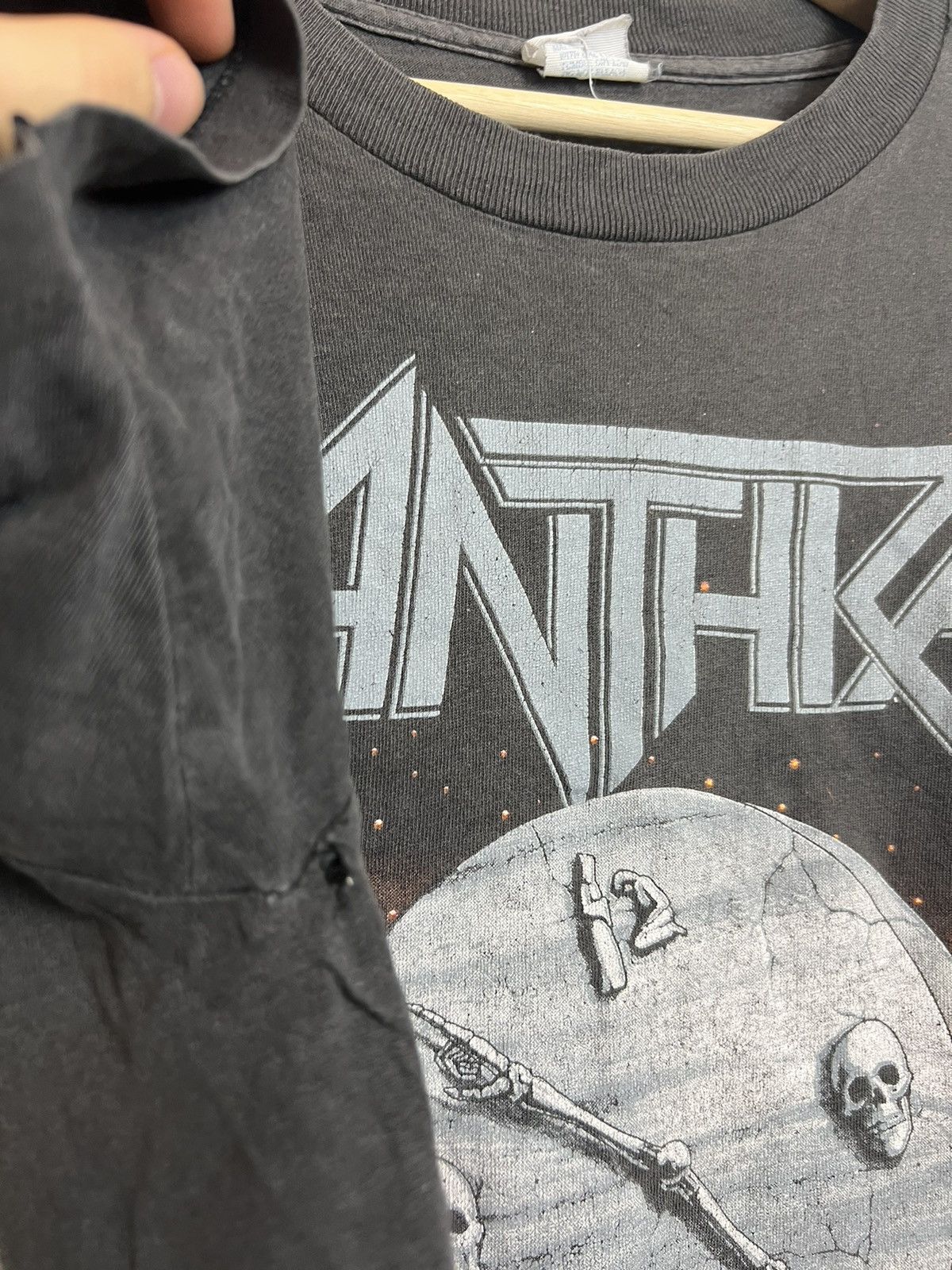 Band Tees Rare Vintage 1990 Anthrax Persistence Of Time Tour Band Tee Size US L / EU 52-54 / 3 - 6 Thumbnail