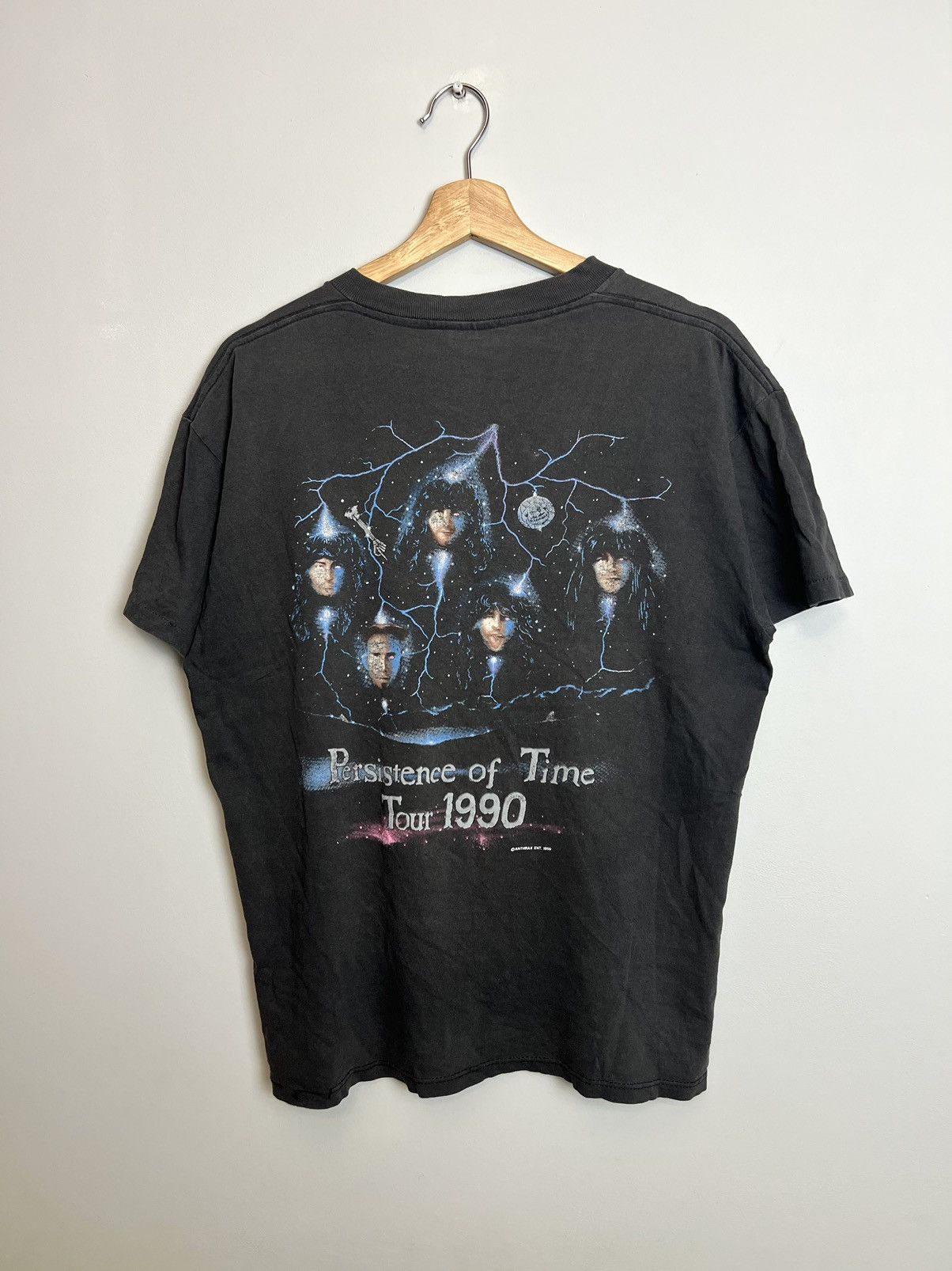 Band Tees Rare Vintage 1990 Anthrax Persistence Of Time Tour Band Tee Size US L / EU 52-54 / 3 - 2 Thumbnail