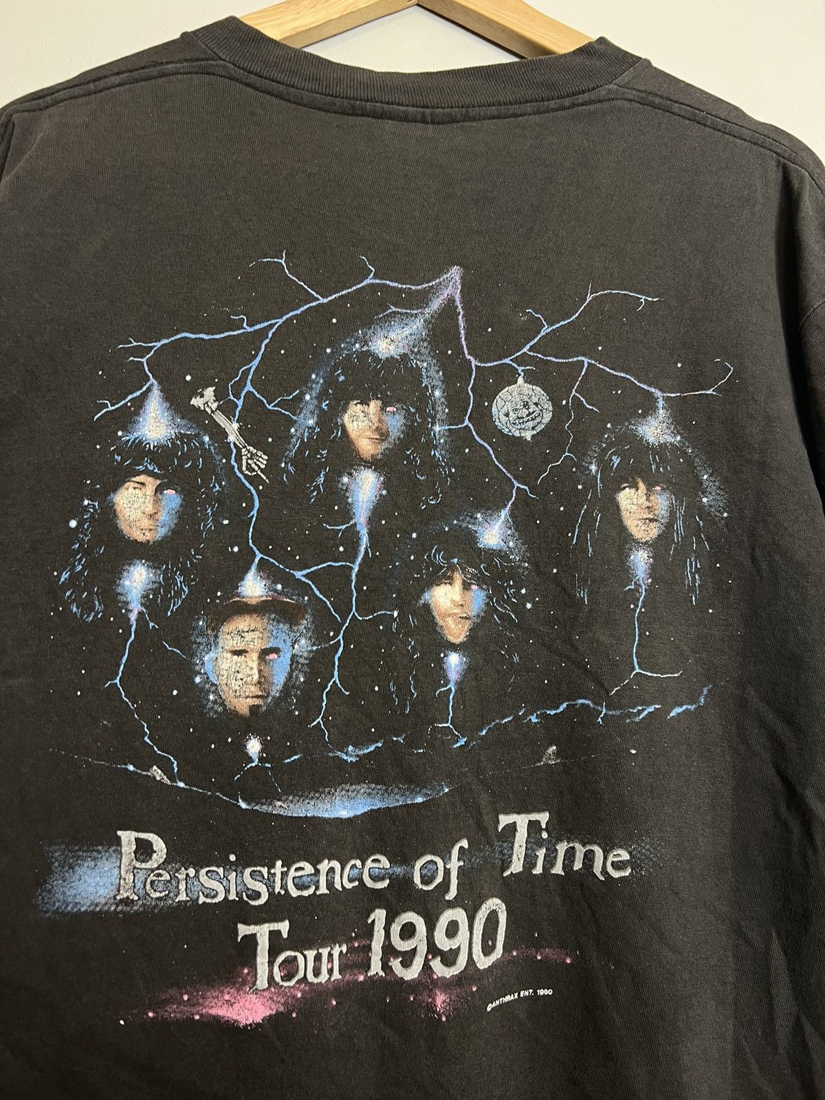 Band Tees Rare Vintage 1990 Anthrax Persistence Of Time Tour Band Tee Size US L / EU 52-54 / 3 - 4 Thumbnail