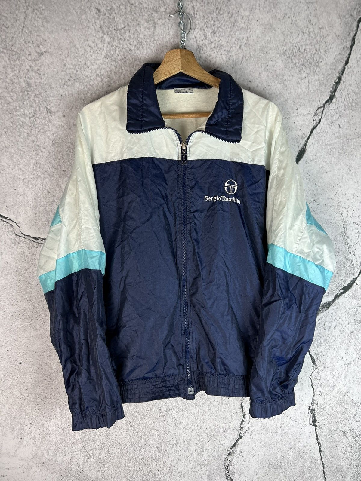 Sergio Tacchini × Vintage Vintage 90s Sergio Tacchini light jacket Size US M / EU 48-50 / 2 - 1 Thumbnail