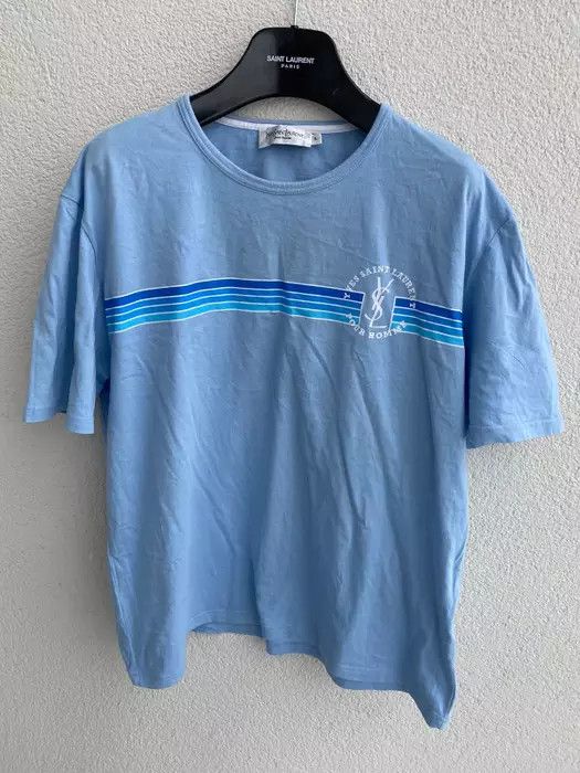 Yves Saint Laurent blue YSL T-shirt Size US L / EU 52-54 / 3 - 7 Thumbnail