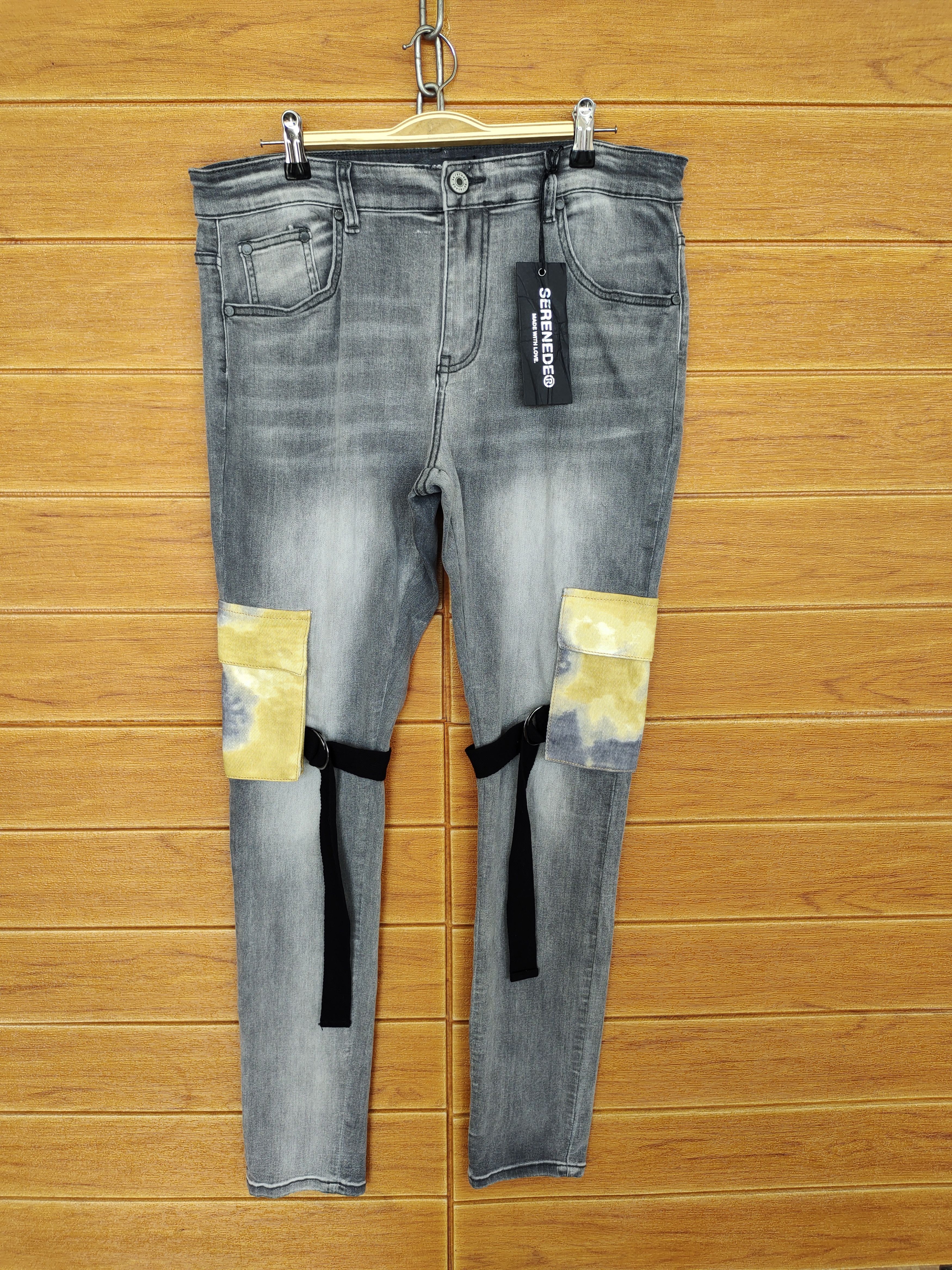 Comme des Garcons × Undercover SERENEDE Bondage Skinny Denim Jeans Streetwear y2k Size US 34 / EU 50 - 2 Thumbnail