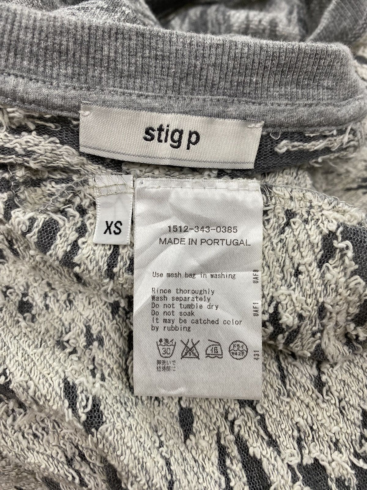 Japanese Brand Stig P Distressed Tshirt Size US XS / EU 42 / 0 - 7 Thumbnail