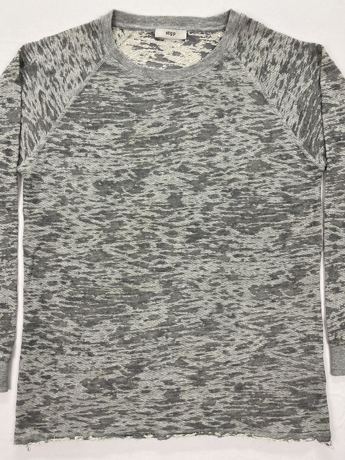 Japanese Brand Stig P Distressed Tshirt Size US XS / EU 42 / 0 - 3 Thumbnail