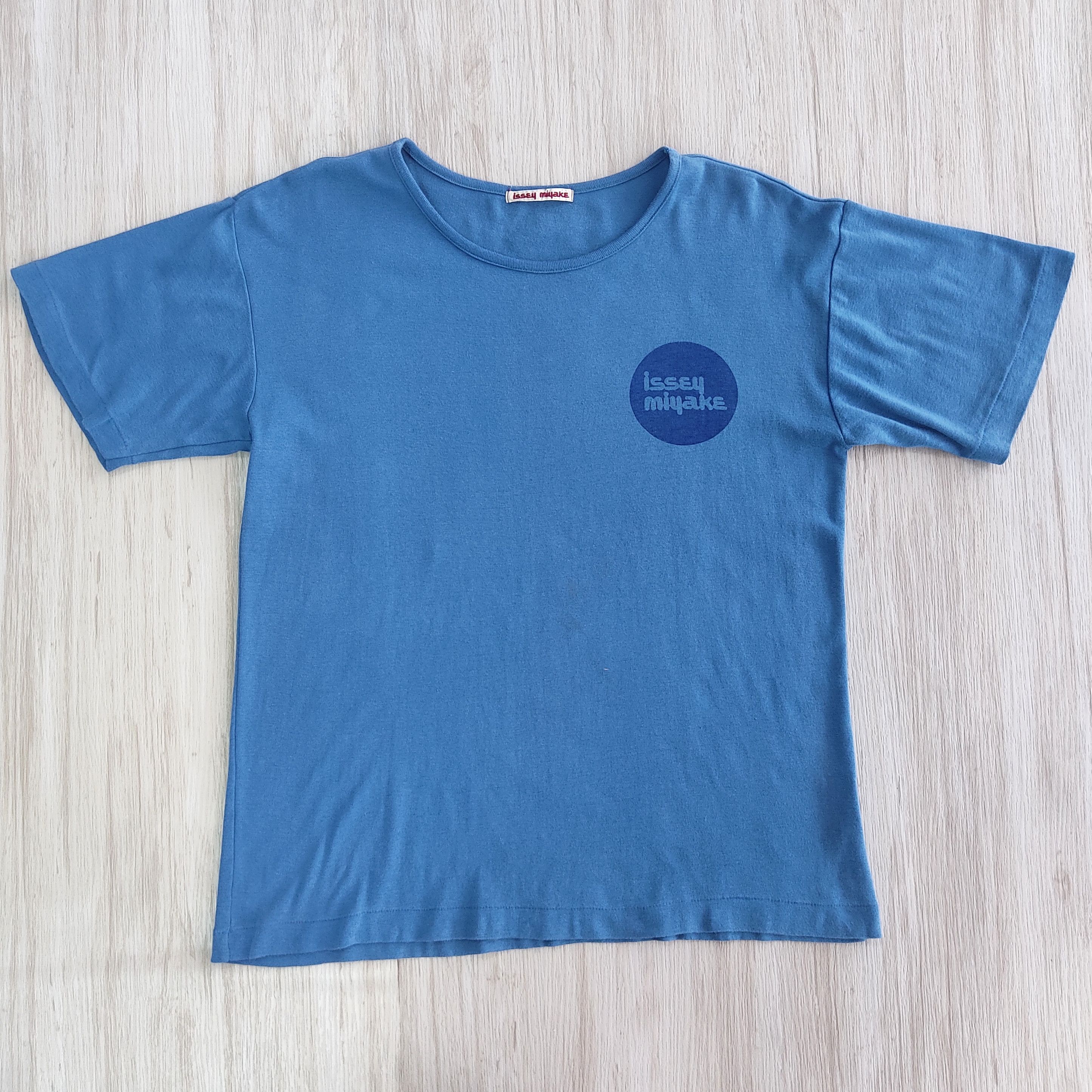 Issey Miyake 💥 OG Vintage 70s ISSEY MIYAKE Plain Logo T-shirt Size US S / EU 44-46 / 1 - 4 Thumbnail