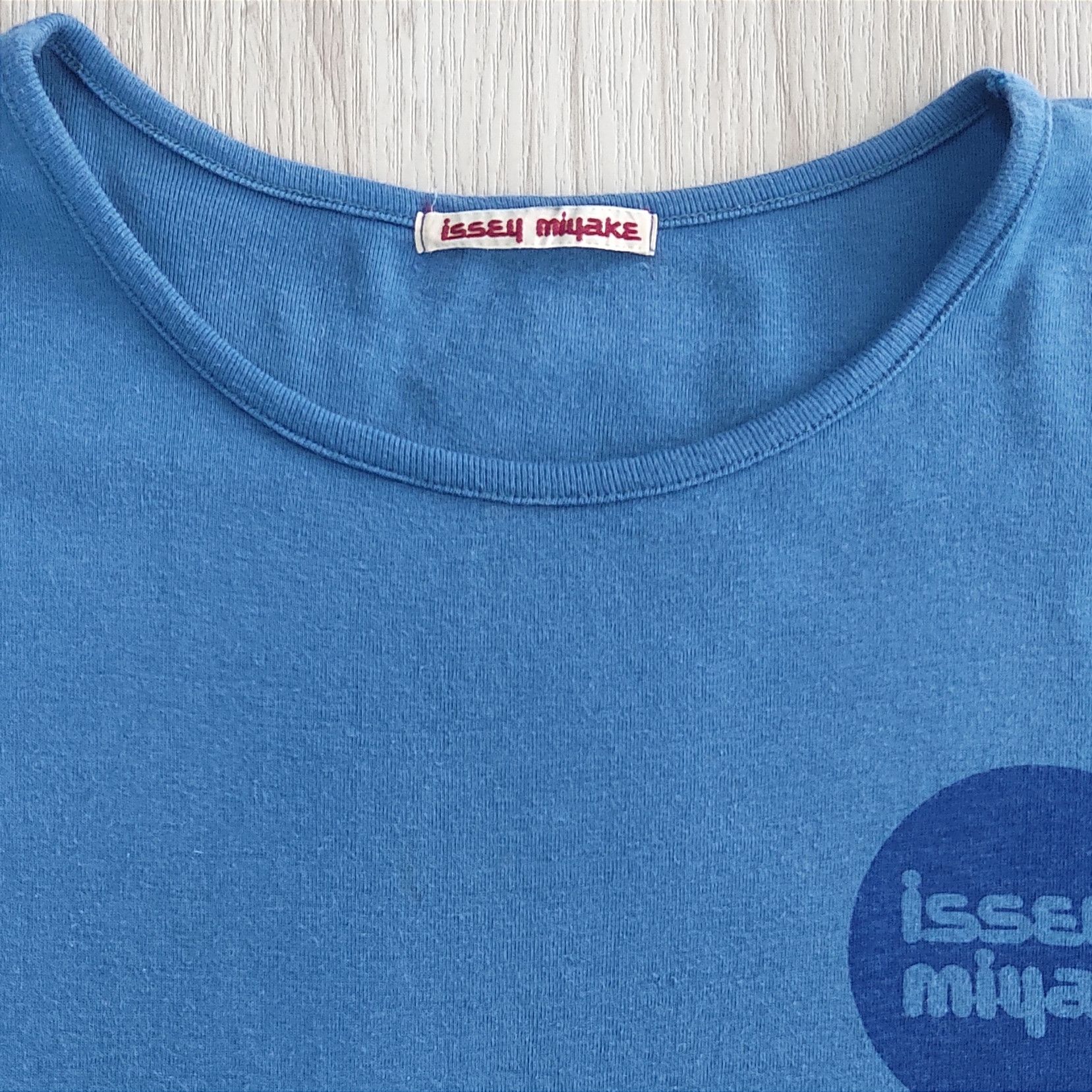 Issey Miyake 💥 OG Vintage 70s ISSEY MIYAKE Plain Logo T-shirt Size US S / EU 44-46 / 1 - 7 Thumbnail