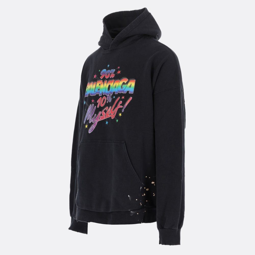 Balenciaga o11b112oob Hoodies in Washed Black Size US L / EU 52-54 / 3 - 2 Thumbnail