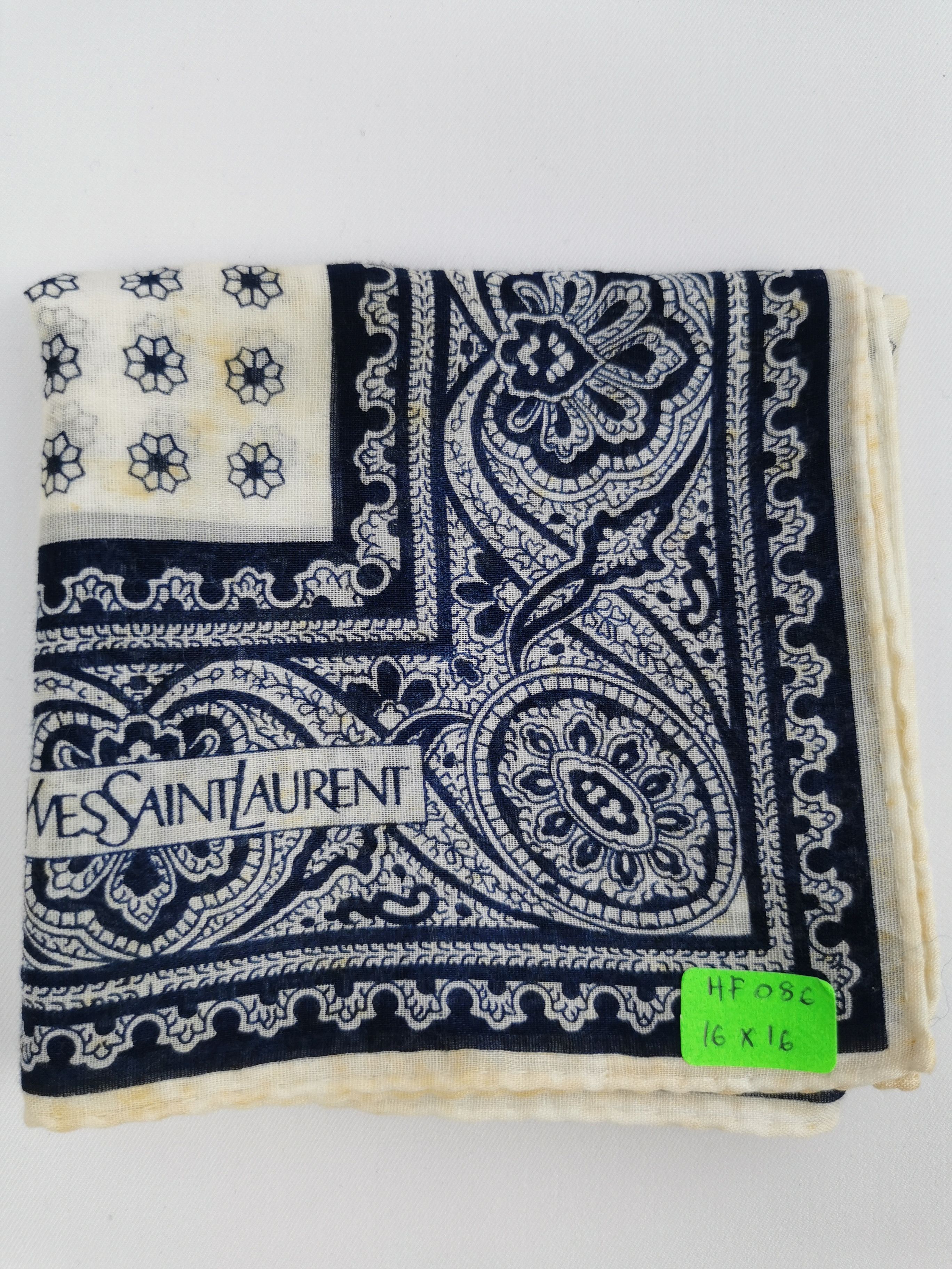 Vintage × Yves Saint Laurent Yves saint laurent handkerchief / bandana / neckerchief Size ONE SIZE - 5 Thumbnail