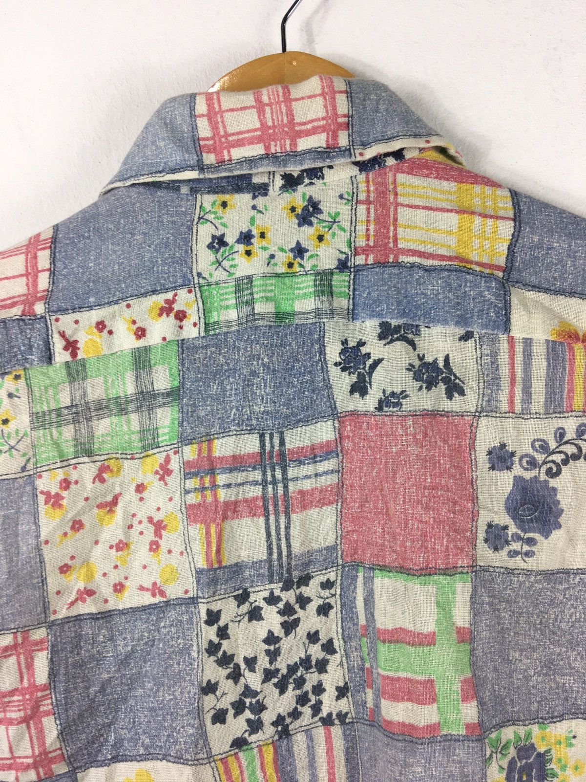 Vintage Vintage 70s Patchwork Career Club Design Button ups Shirt Size US M / EU 48-50 / 2 - 4 Thumbnail
