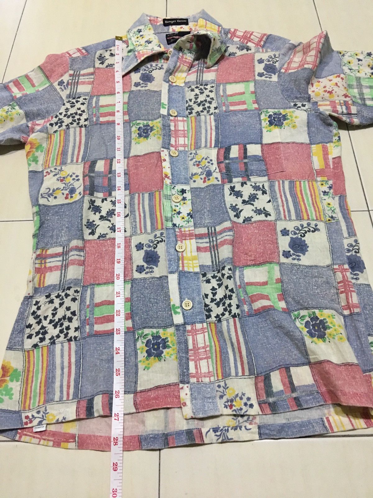 Vintage Vintage 70s Patchwork Career Club Design Button ups Shirt Size US M / EU 48-50 / 2 - 16 Thumbnail