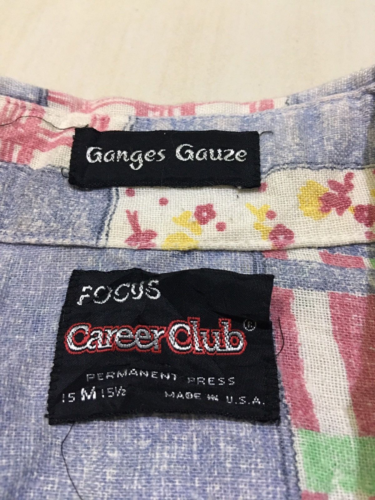 Vintage Vintage 70s Patchwork Career Club Design Button ups Shirt Size US M / EU 48-50 / 2 - 7 Thumbnail