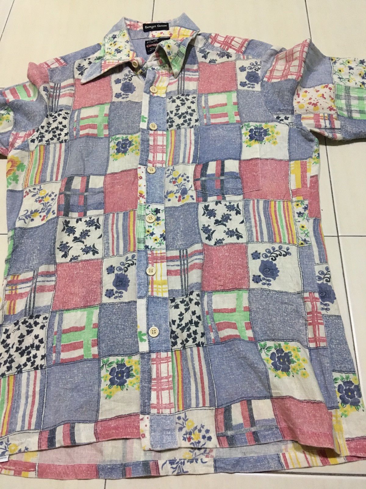 Vintage Vintage 70s Patchwork Career Club Design Button ups Shirt Size US M / EU 48-50 / 2 - 10 Thumbnail