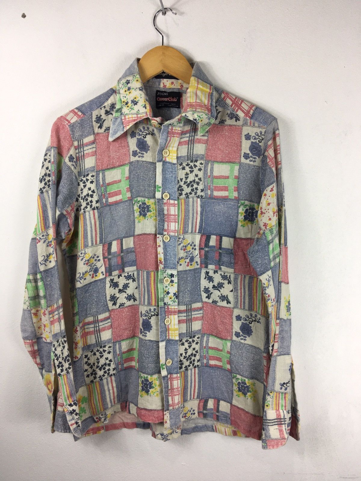 Vintage Vintage 70s Patchwork Career Club Design Button ups Shirt Size US M / EU 48-50 / 2 - 13 Thumbnail