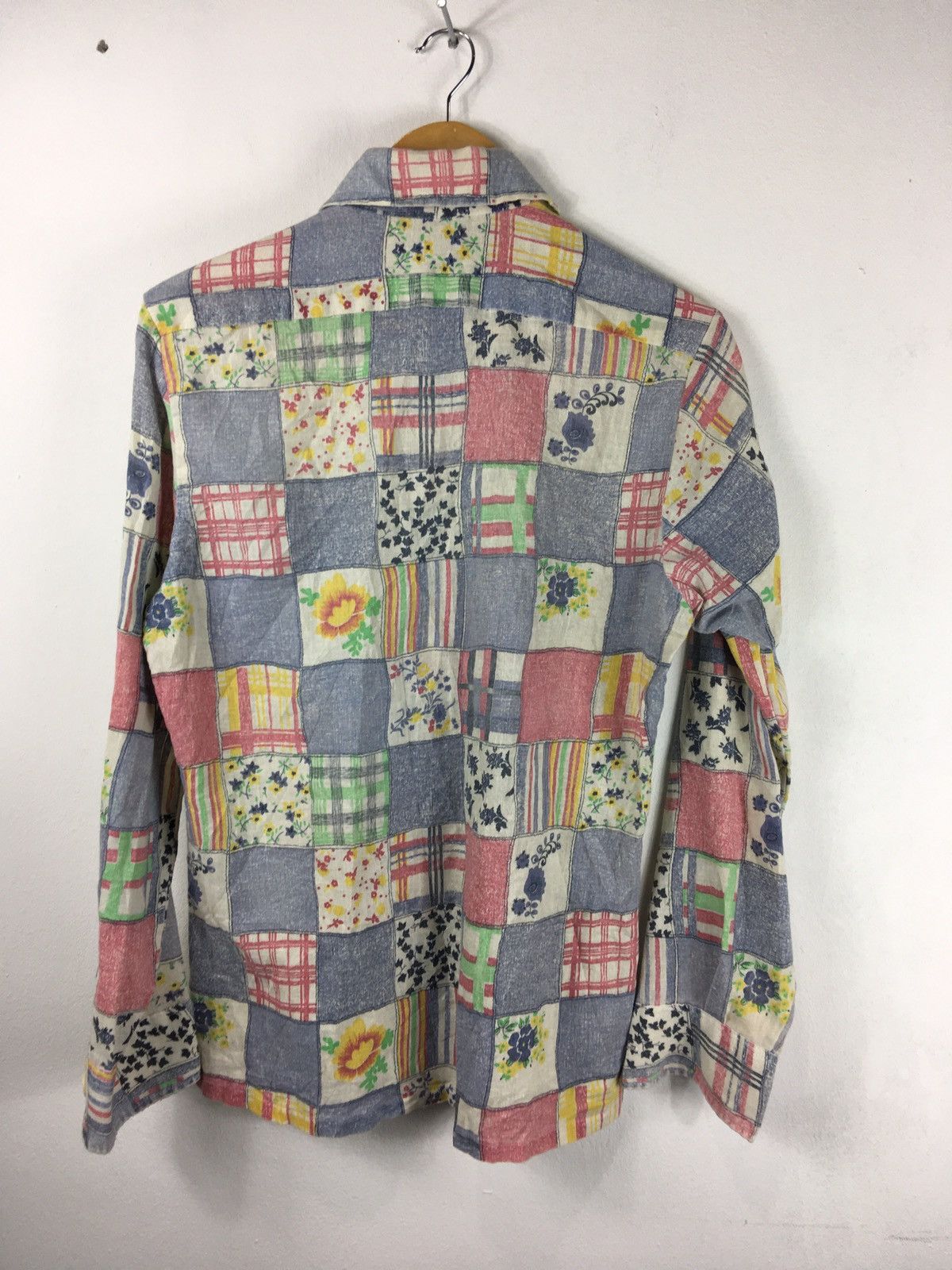 Vintage Vintage 70s Patchwork Career Club Design Button ups Shirt Size US M / EU 48-50 / 2 - 14 Thumbnail