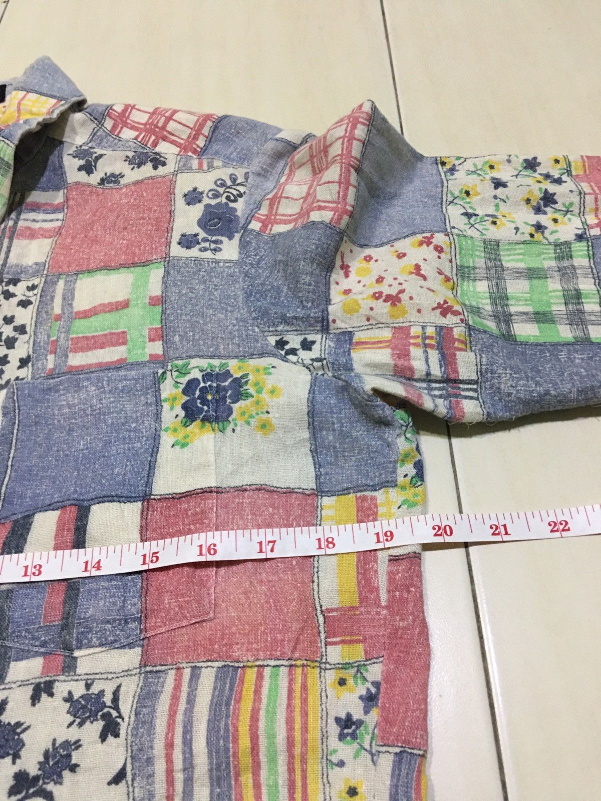 Vintage Vintage 70s Patchwork Career Club Design Button ups Shirt Size US M / EU 48-50 / 2 - 15 Thumbnail