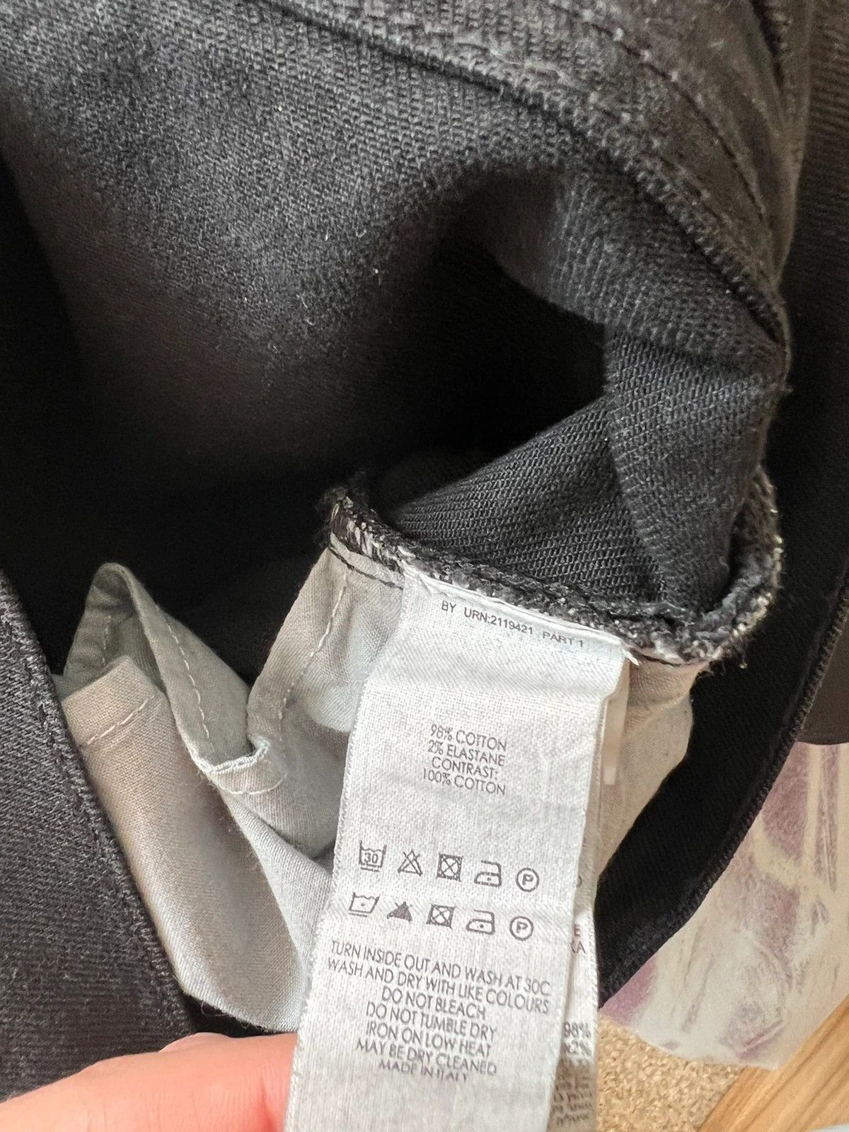Victoria Beckham Victoria Beckham Black Patch Pants Size 25" / US 0 / IT 36 - 6 Thumbnail