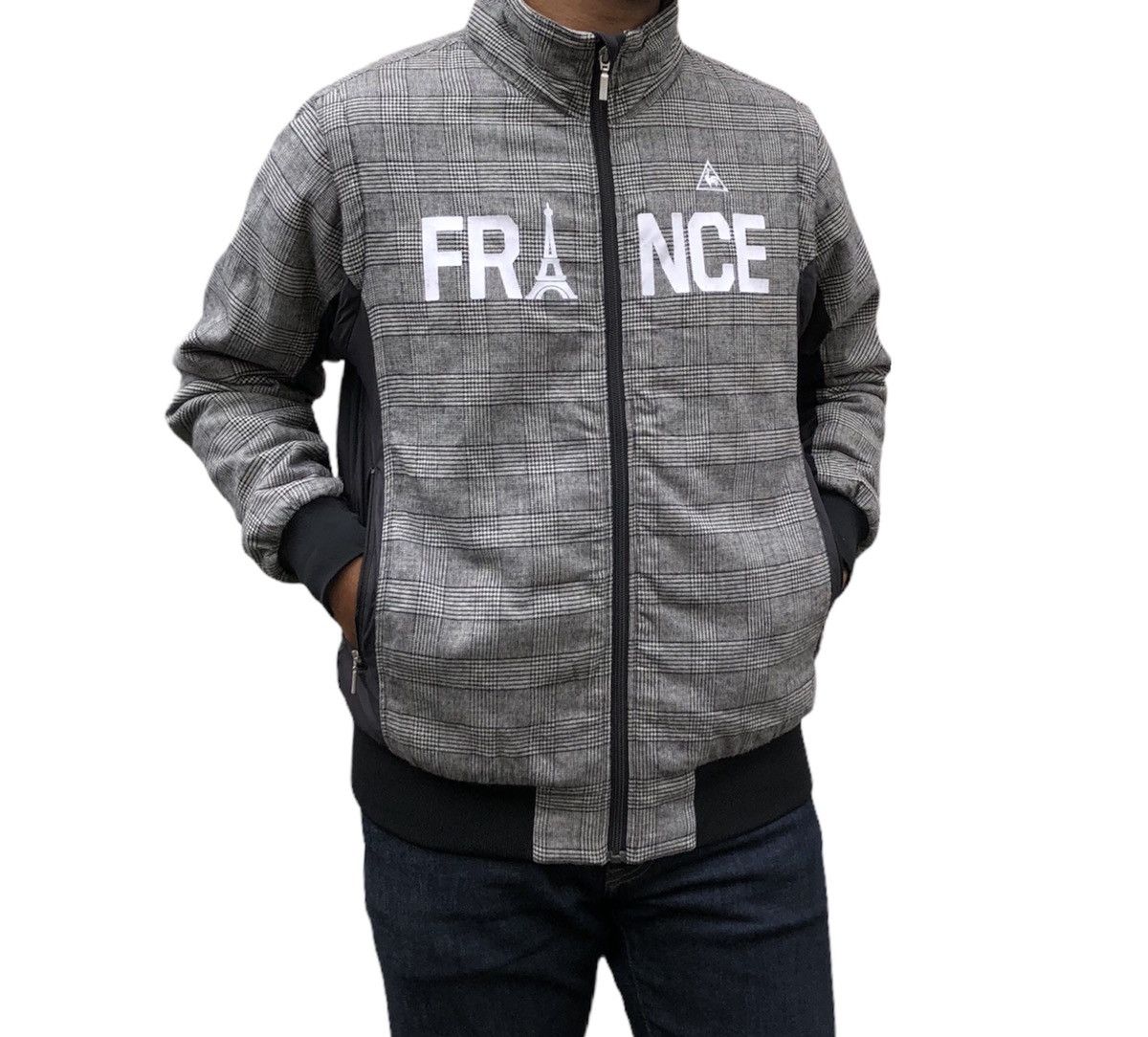 Le Coq Sportif Lecoqsportif GolfCollection Houndstooth Light Puffer Jacket Size US M / EU 48-50 / 2 - 4 Thumbnail