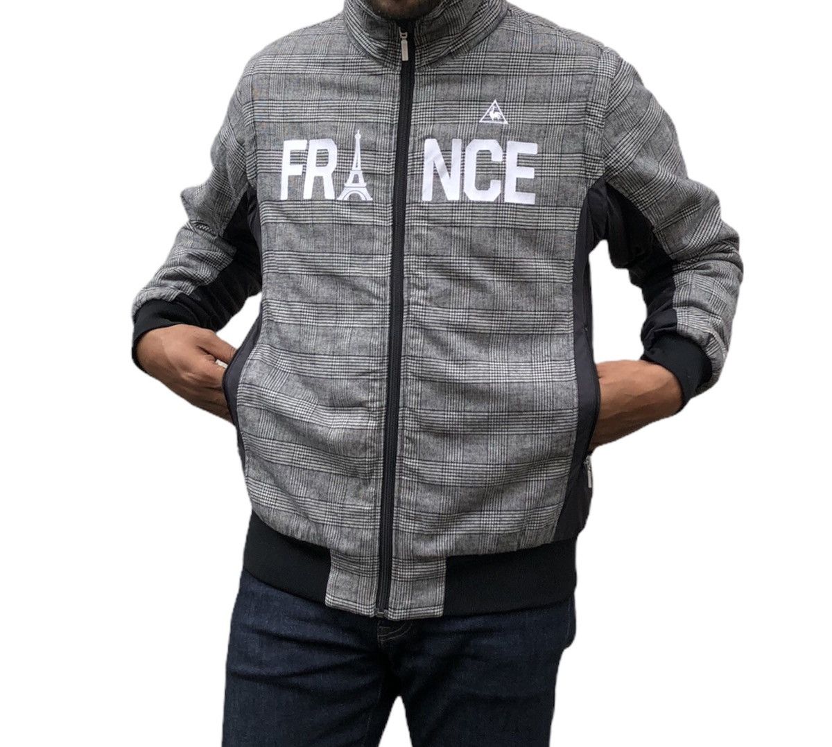 Le Coq Sportif Lecoqsportif GolfCollection Houndstooth Light Puffer Jacket Size US M / EU 48-50 / 2 - 6 Thumbnail