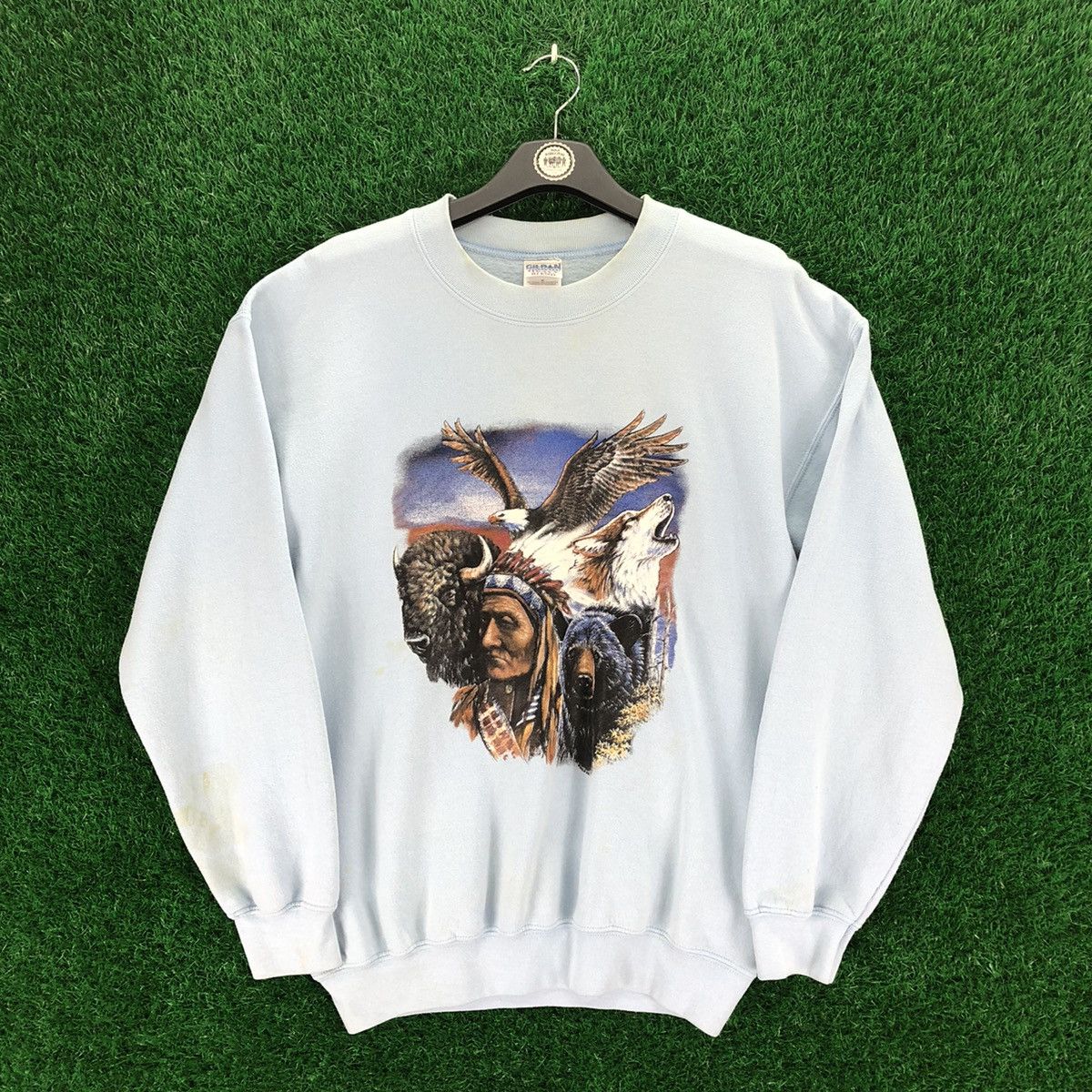 Native Vintage Red Indian Native Sweatshirt Size US M / EU 48-50 / 2 - 1 Thumbnail