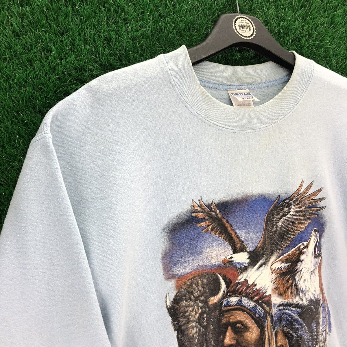 Native Vintage Red Indian Native Sweatshirt Size US M / EU 48-50 / 2 - 2 Thumbnail