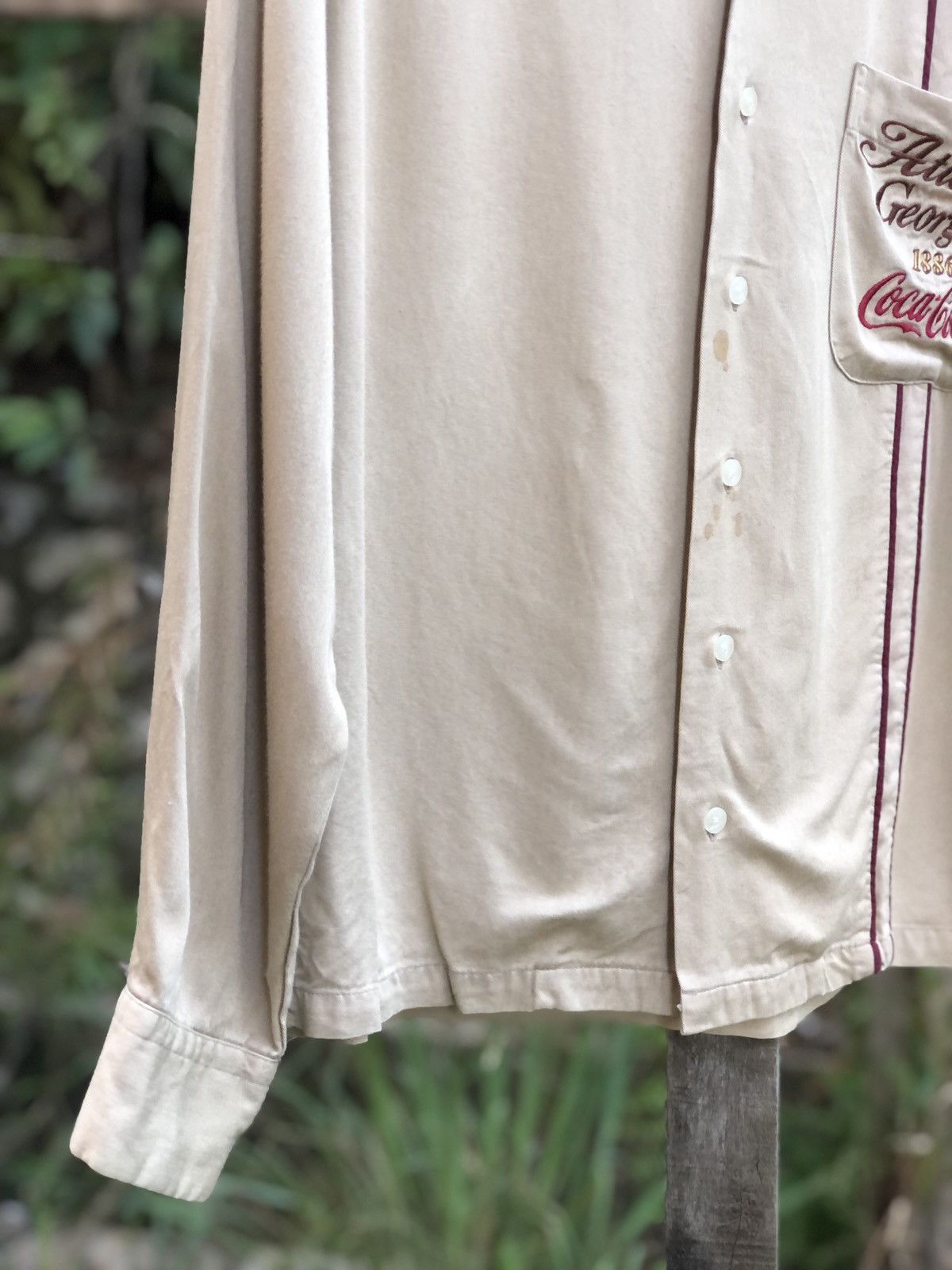 Coca Cola Vintage Coca Cola Gabardine Loop Collar Shirt Size US S / EU 44-46 / 1 - 3 Thumbnail