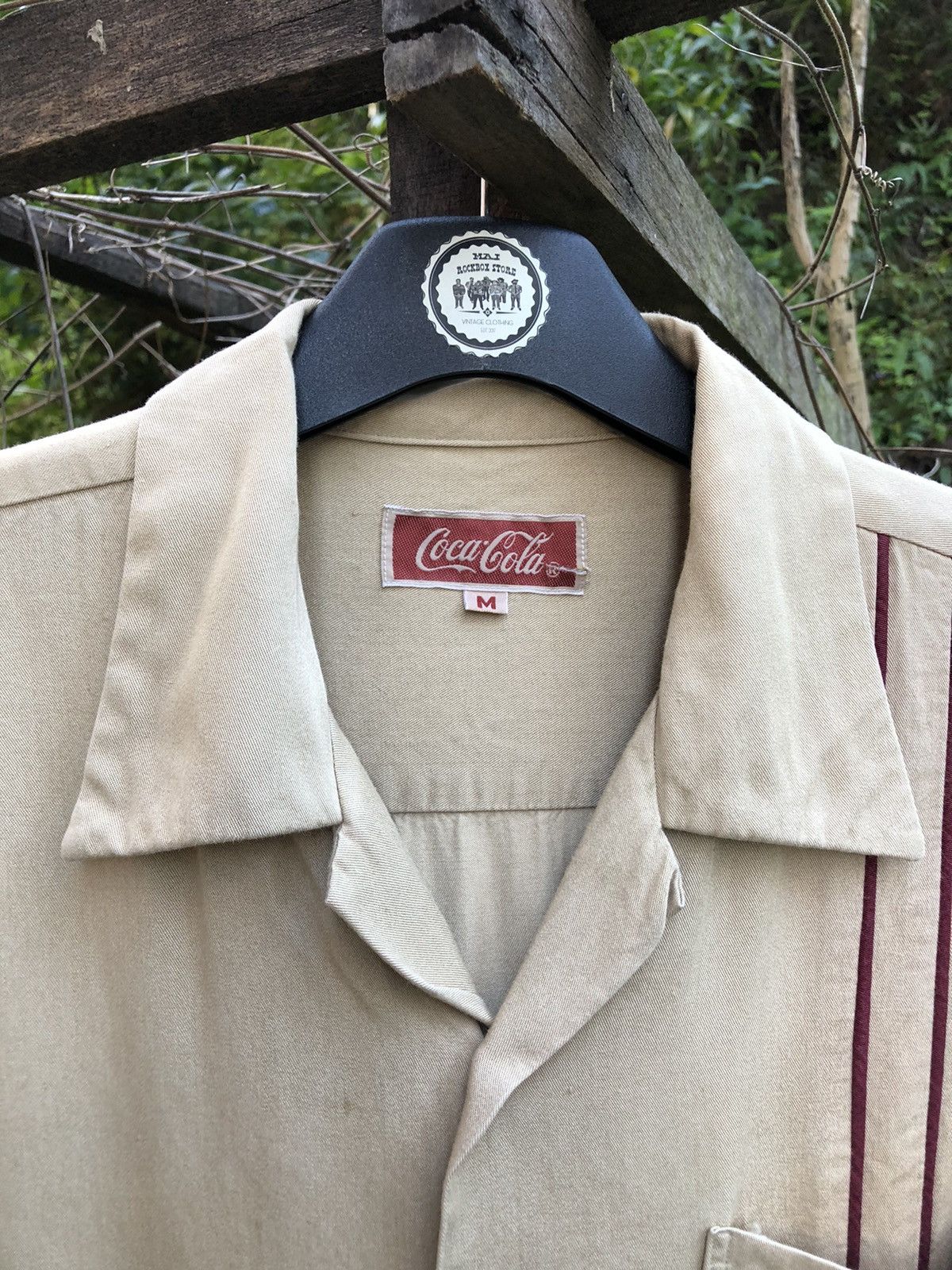 Coca Cola Vintage Coca Cola Gabardine Loop Collar Shirt Size US S / EU 44-46 / 1 - 8 Thumbnail