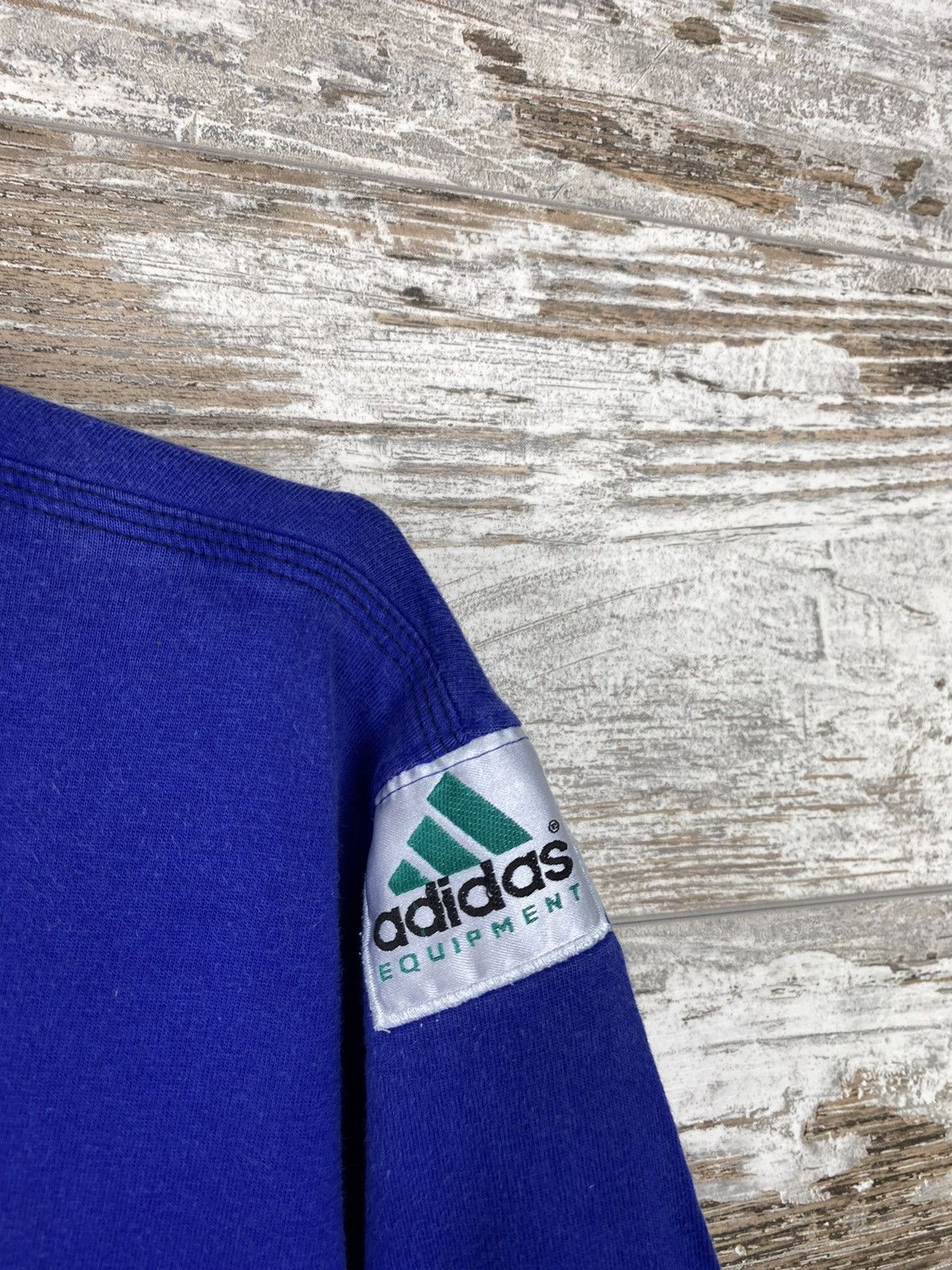 Adidas × Equipment × Vintage Mens Vintage Adidas equipment T Shirt big logo streetwear Size US M / EU 48-50 / 2 - 2 Thumbnail