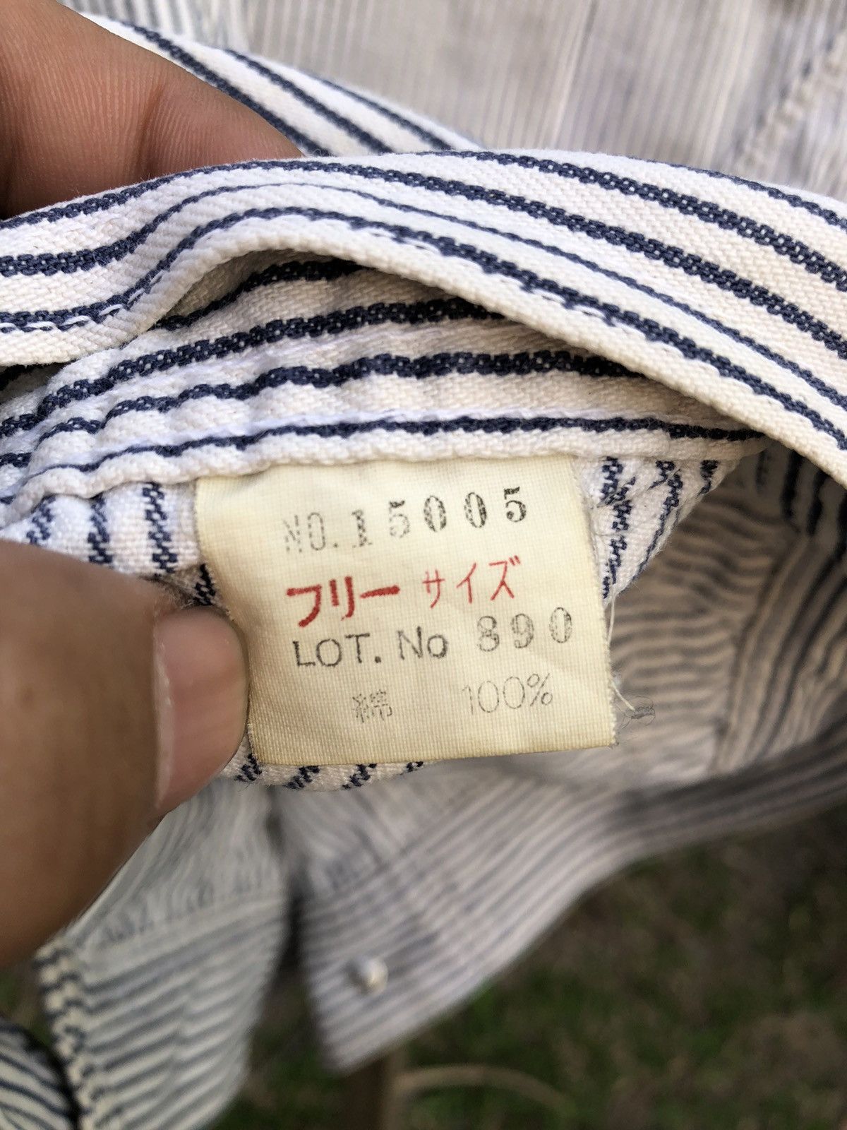 Japanese Brand Vintage 80's Hickory Stripe Denim Jacket Size US M / EU 48-50 / 2 - 10 Thumbnail