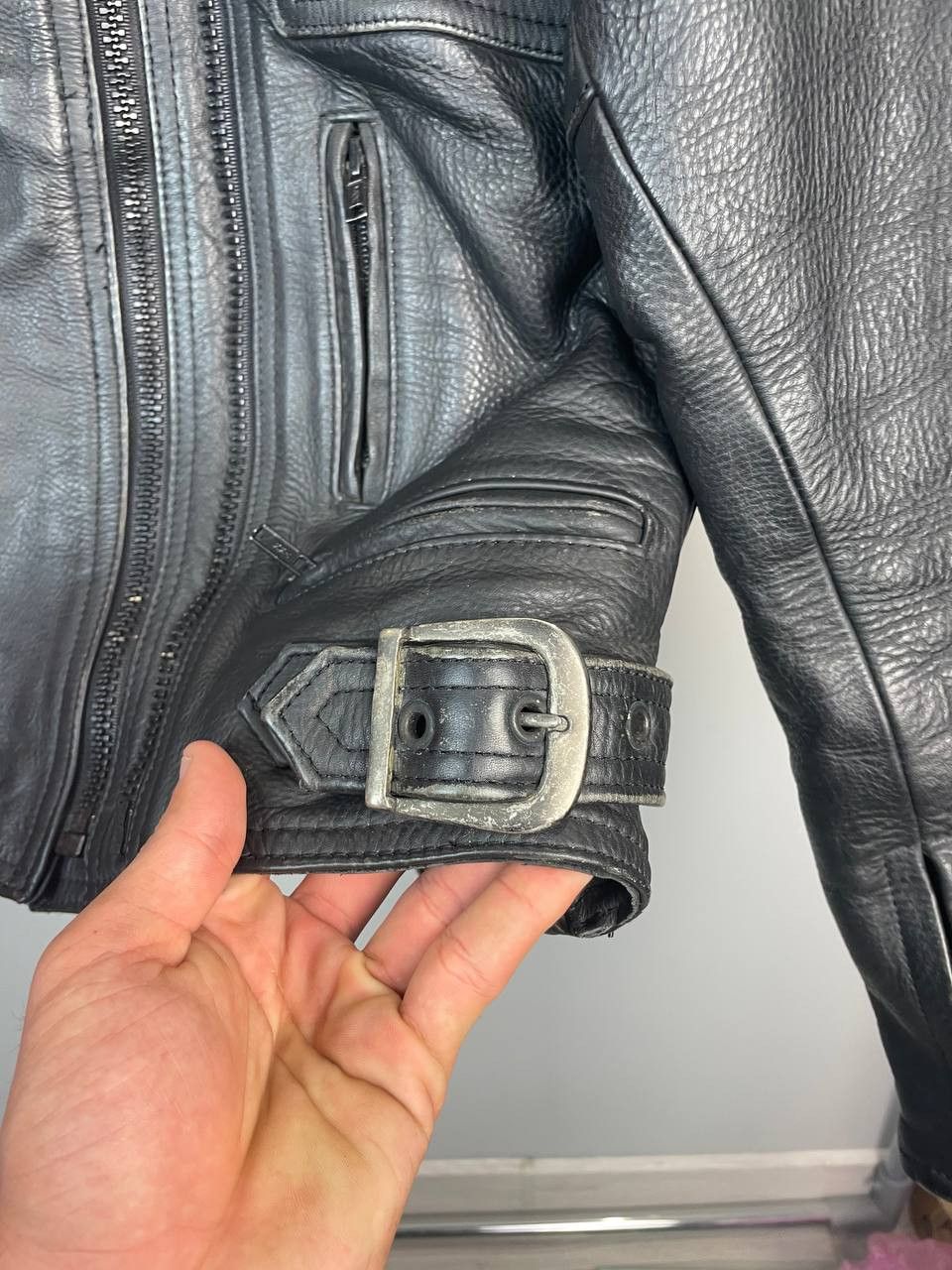 Belstaff Vintage Belstaff Moto Leather Japanese Style Jacket 90s Y2K Size US M / EU 48-50 / 2 - 10 Thumbnail