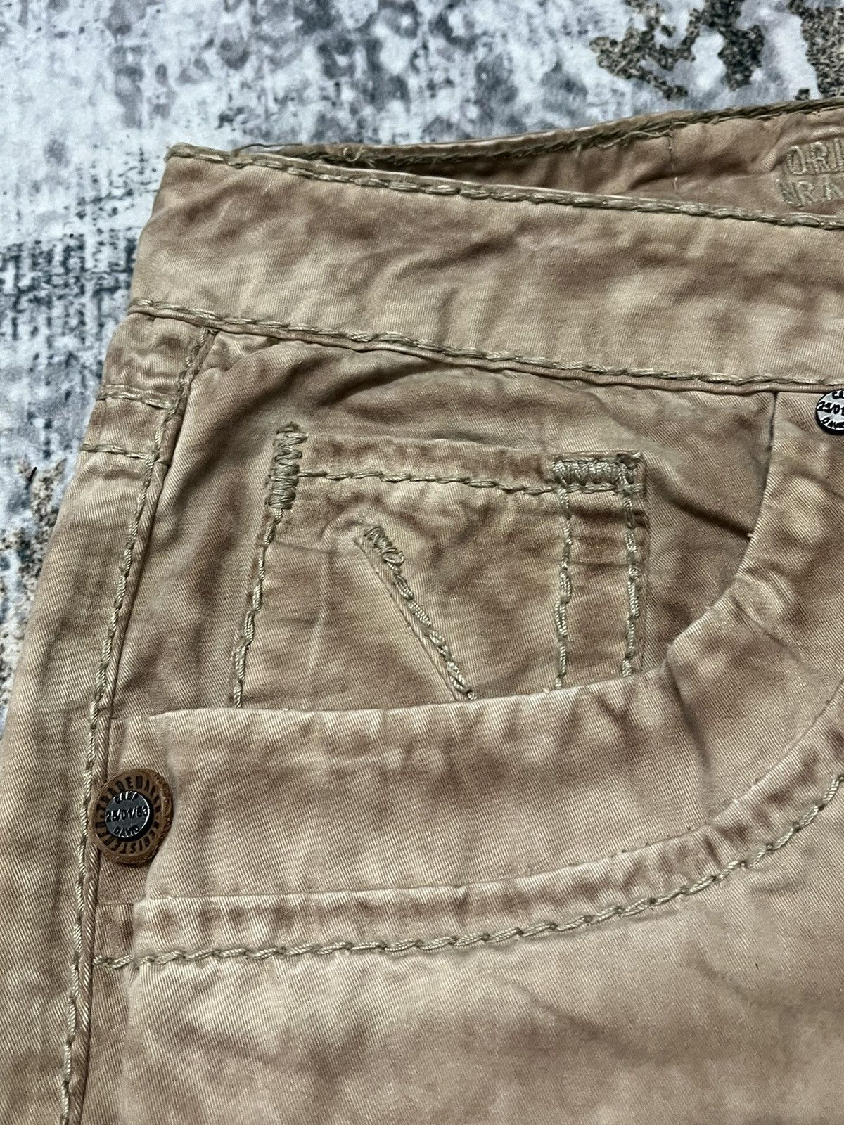 Camp David Camp David Art Brown Cotton Pants Size US 32 / EU 48 - 4 Thumbnail