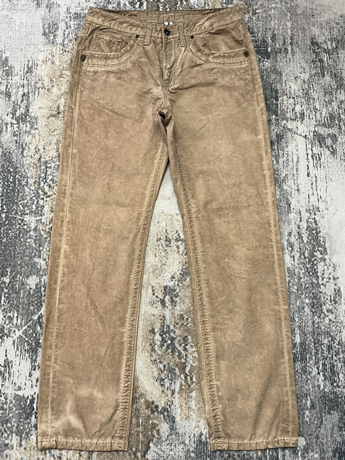 Camp David Art Brown Cotton Pants