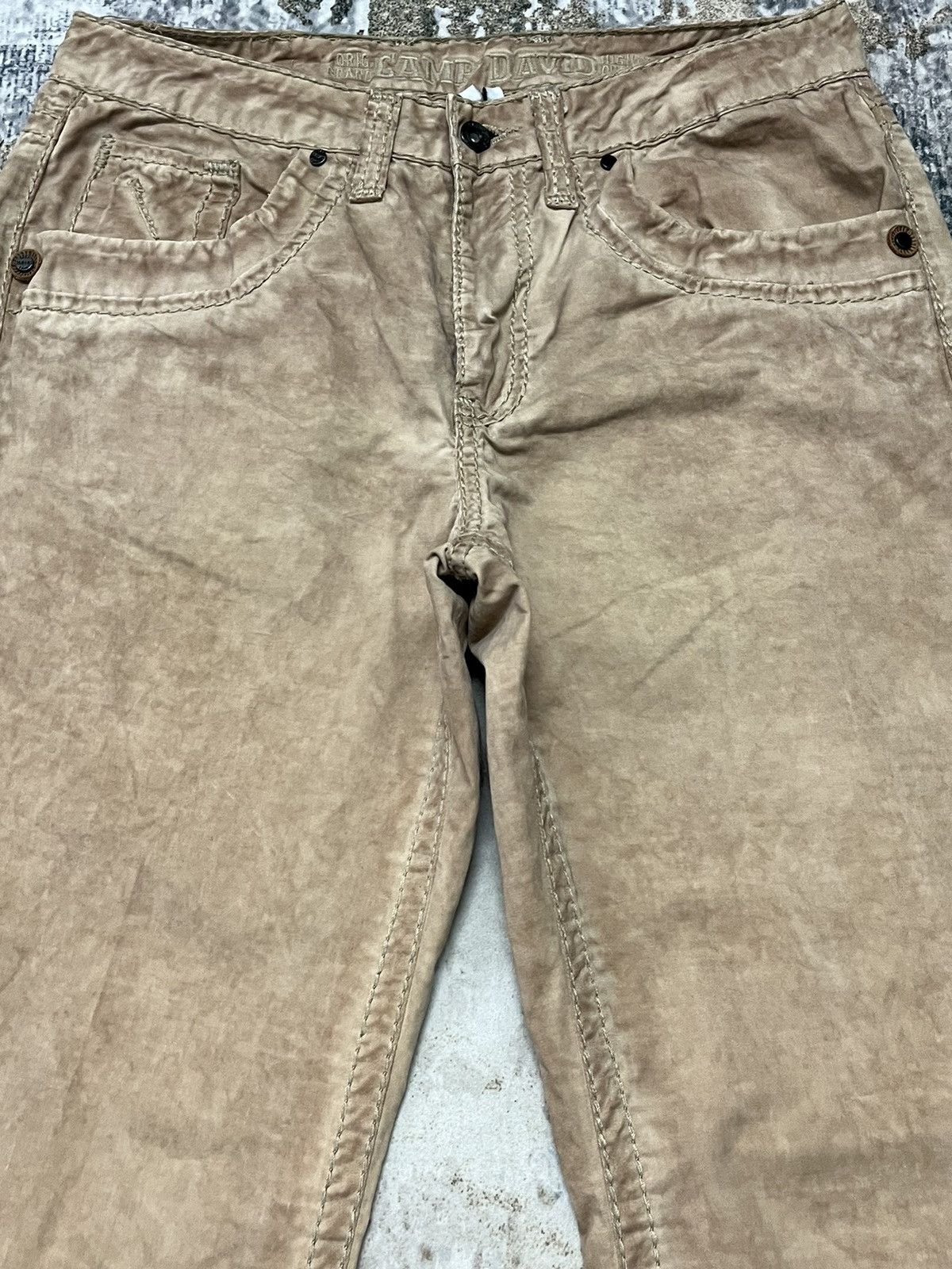 Camp David Camp David Art Brown Cotton Pants Size US 32 / EU 48 - 2 Thumbnail