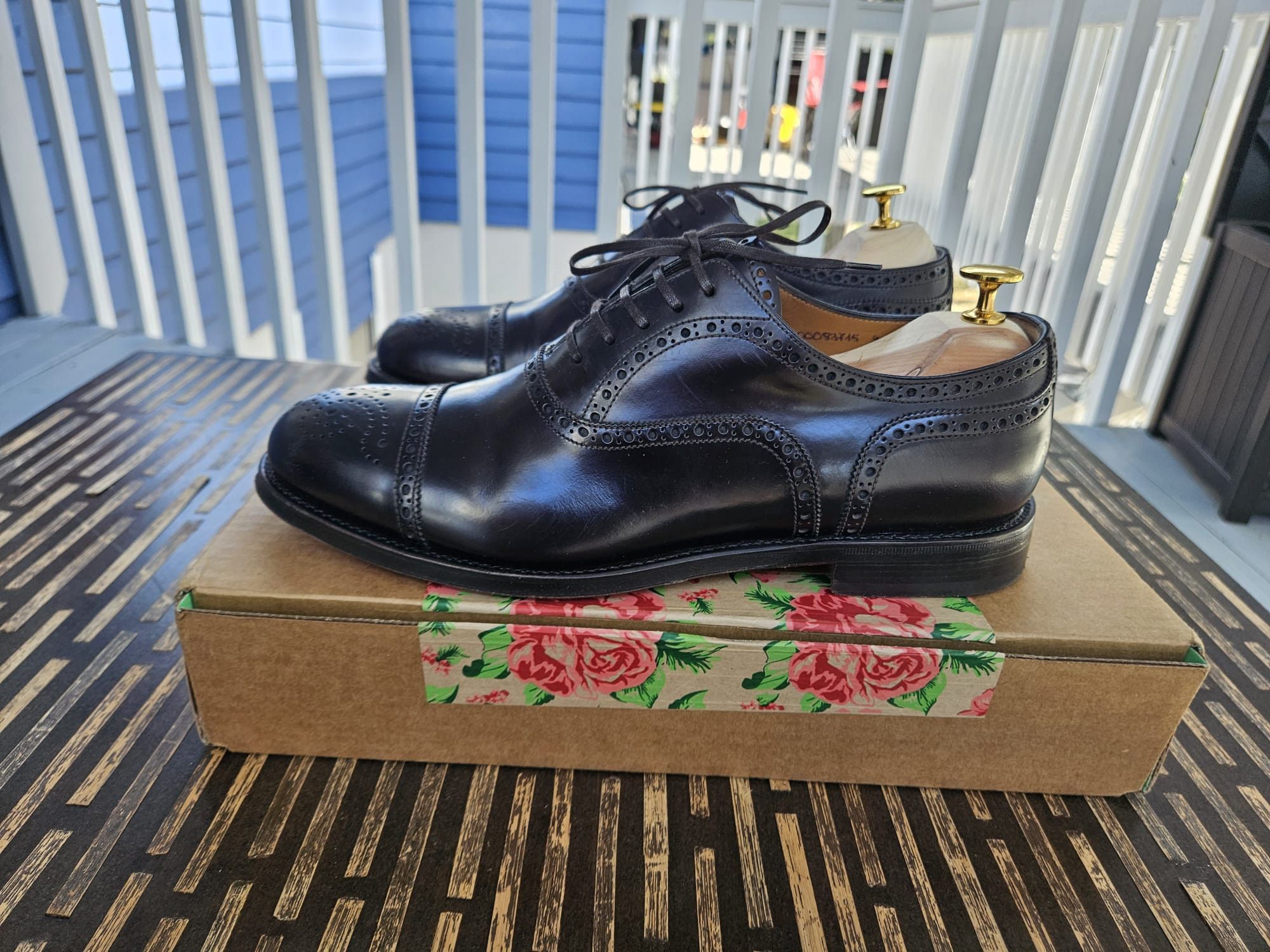 Brooks Brothers Golden Fleece Medallion Captoe Oxford Shoes 9D Size US 9 / EU 42 - 3 Thumbnail