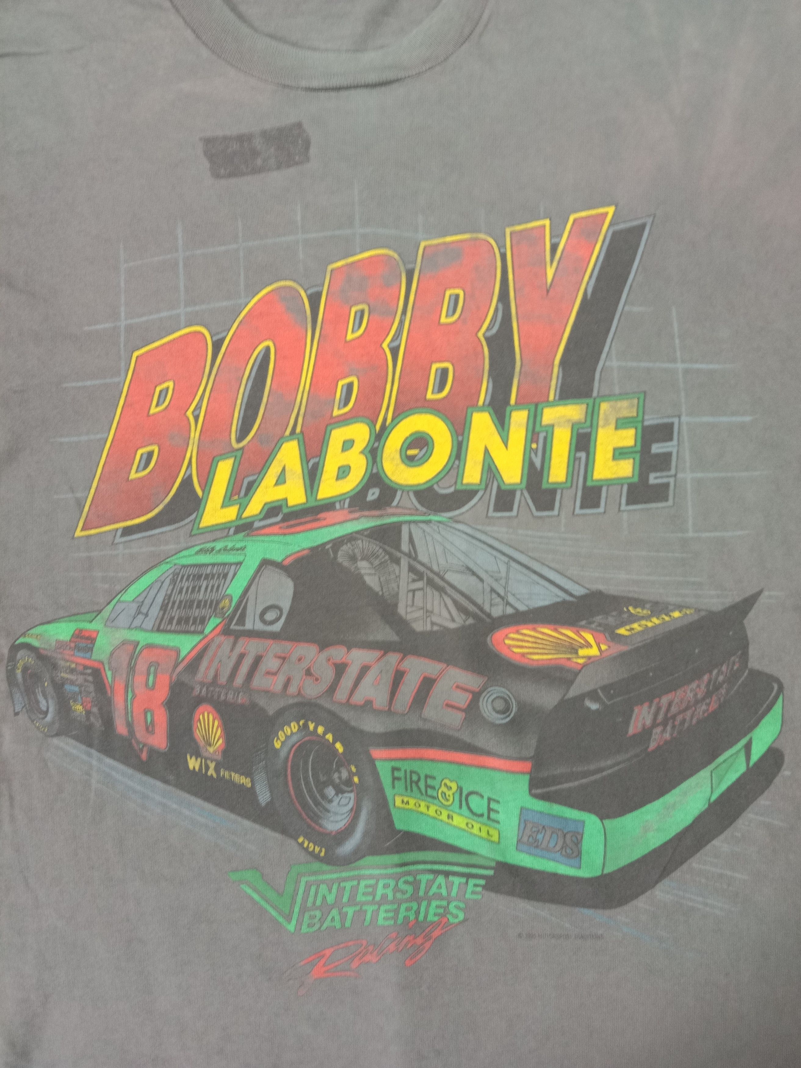 Fruit Of The Loom Vintage 90s NASCAR Bobby Labonte Racing Tee Size US XL / EU 56 / 4 - 2 Thumbnail