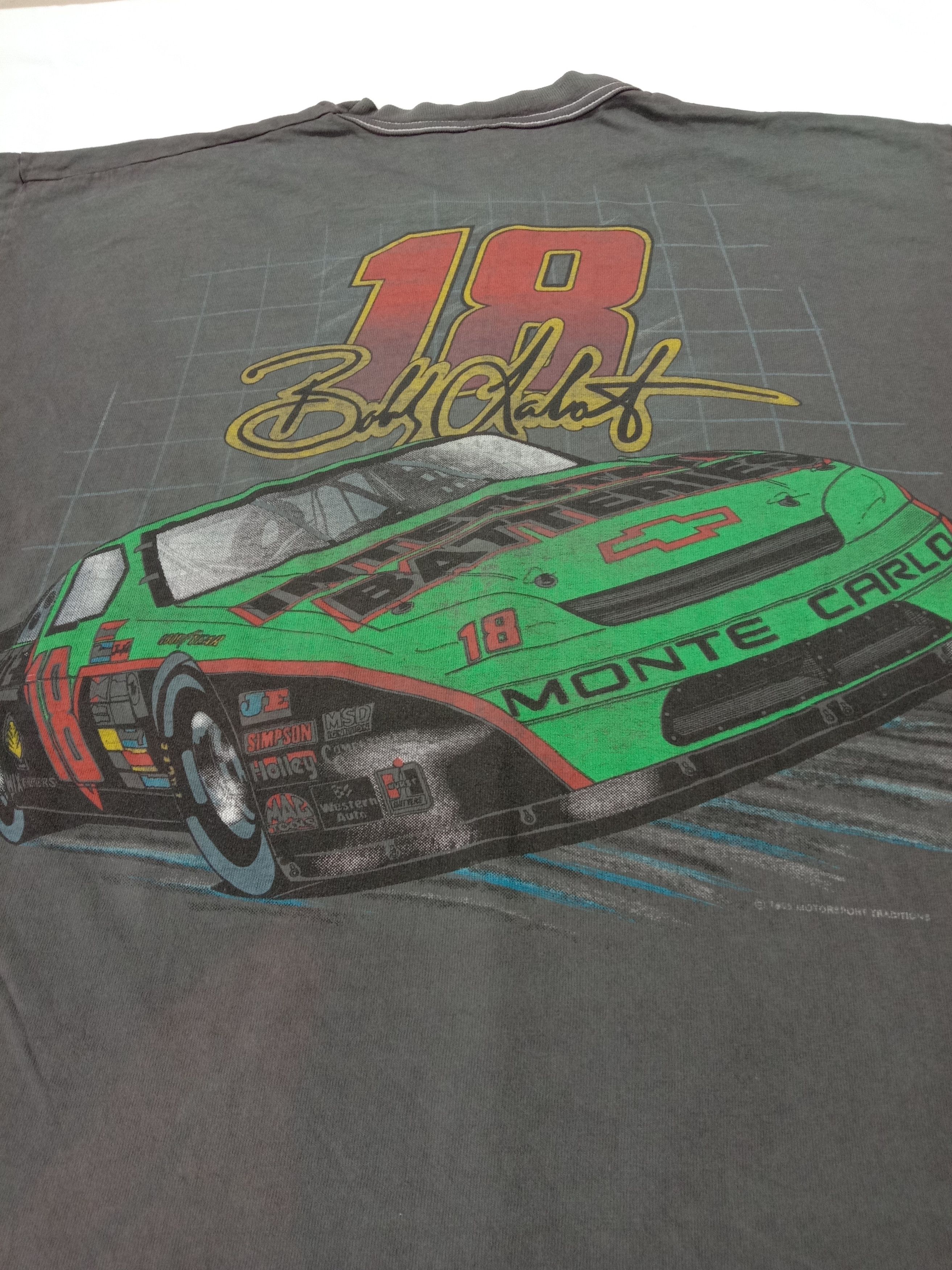 Fruit Of The Loom Vintage 90s NASCAR Bobby Labonte Racing Tee Size US XL / EU 56 / 4 - 4 Thumbnail