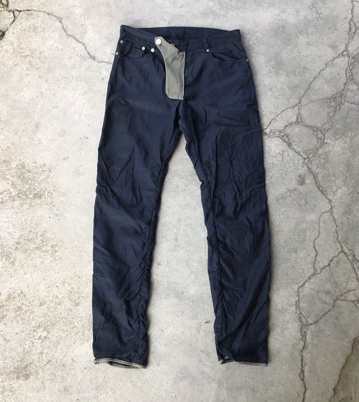 image of Archival Clothing x Kim Jones G.u Japan Avantgarde Patchwork Pant in Black, Men's (Size 32)