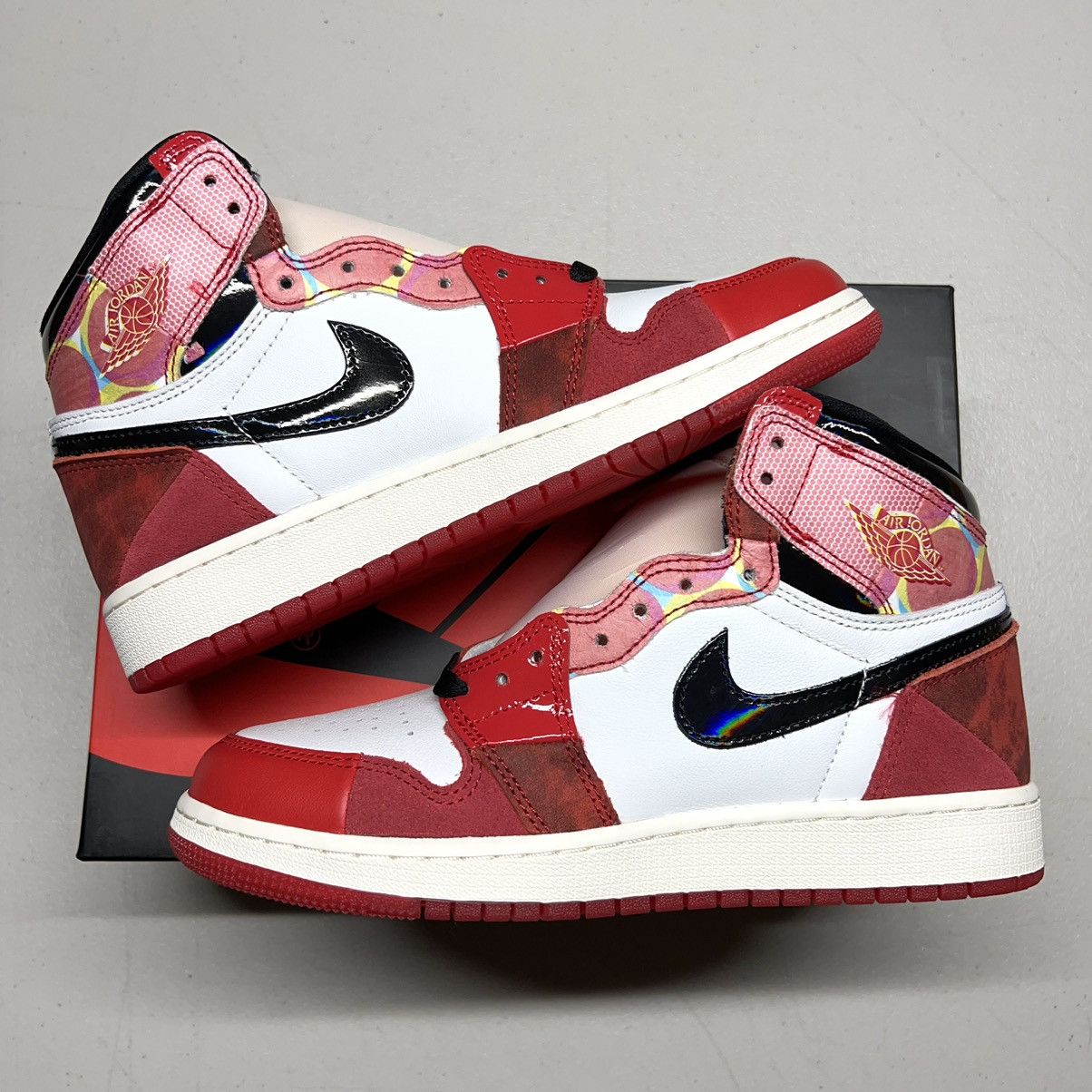 Nike BRAND NEW NIKE AIR JORDAN 1 HIGH OG SPIDER MAN VERSE GS | Grailed