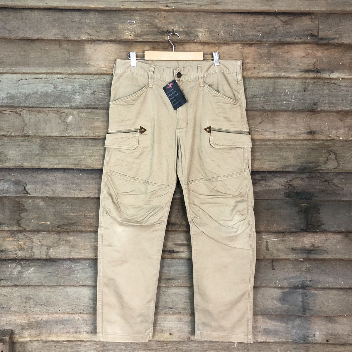 image of VTG Edwin Brown Multipocket Tactical Cargo Pants 4879, Men's (Size 34)