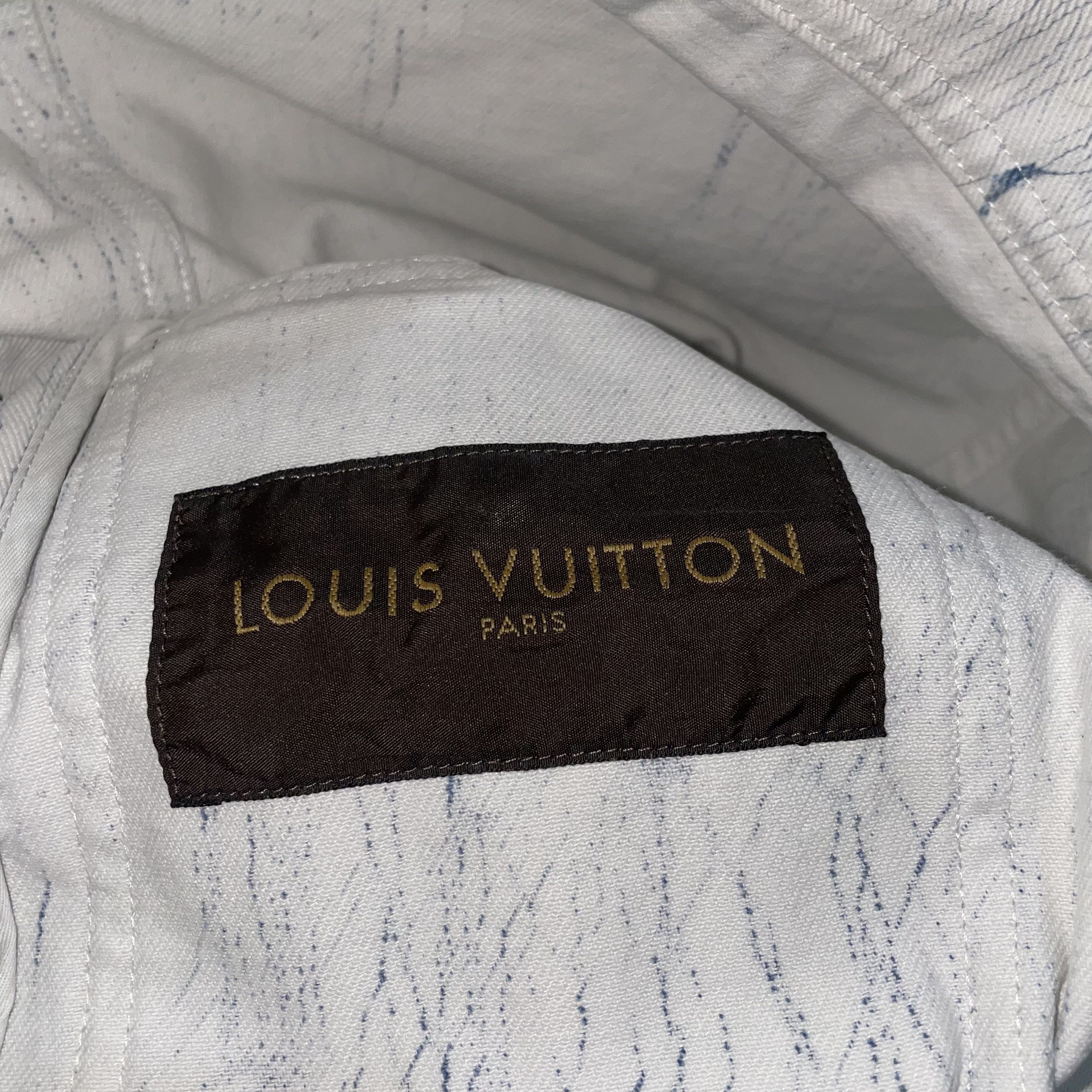 Louis Vuitton Louis Vuitton AW16 Marble Paint Crack Denim Jacket Size US M / EU 48-50 / 2 - 5 Thumbnail