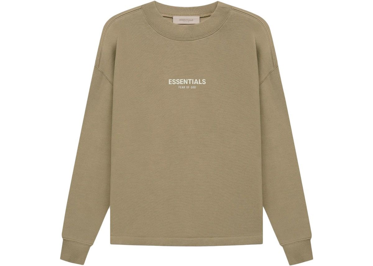 image of Essentials Relaxed Crewneck In Oak in Brown, Men's (Size XL)